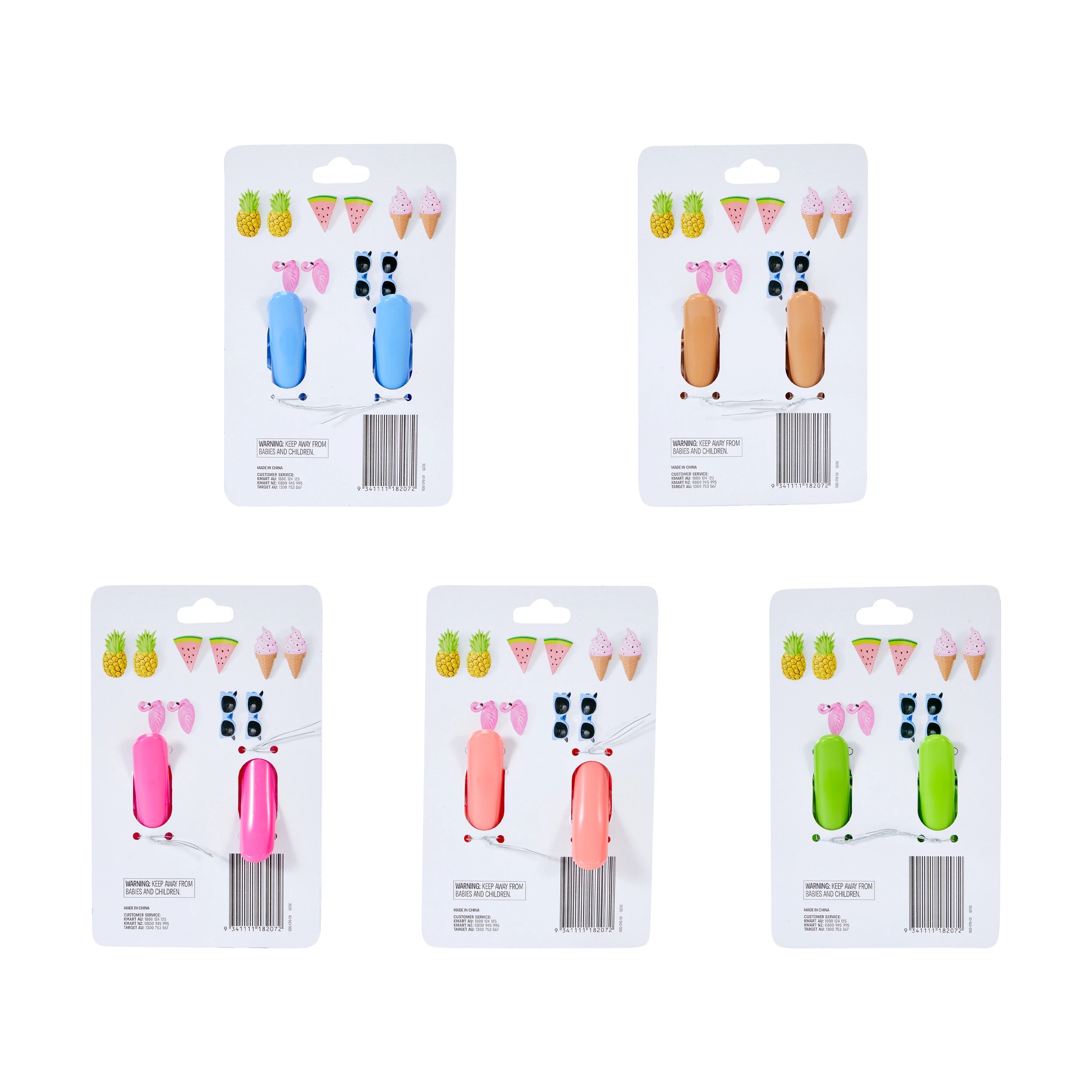 10 2 Pack Beach Towel Clips - Assorted, 10 of 10