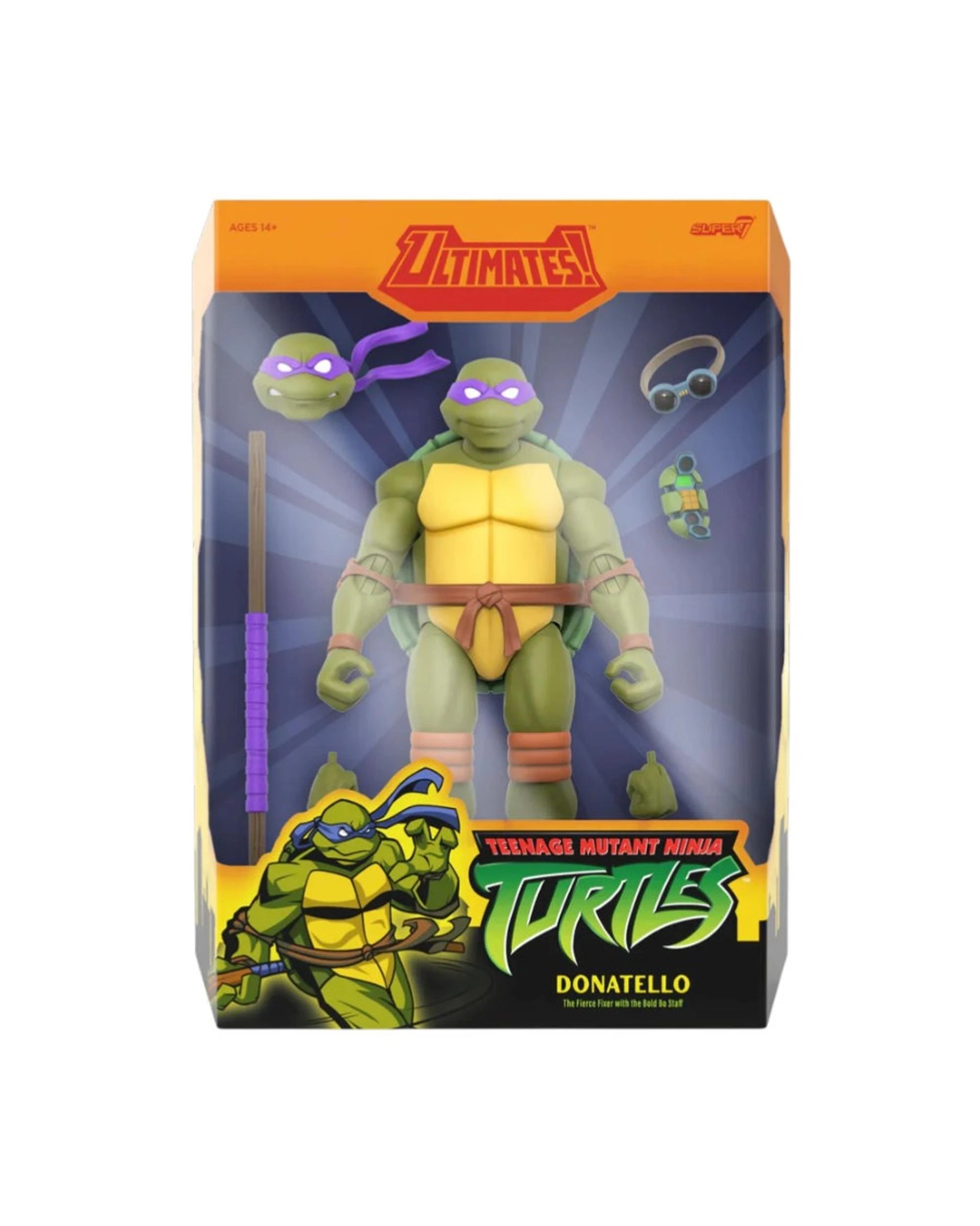 1 Super7 Teenage Mutant Ninja Turtles Ultimates Donatello Figure, 1 of 3