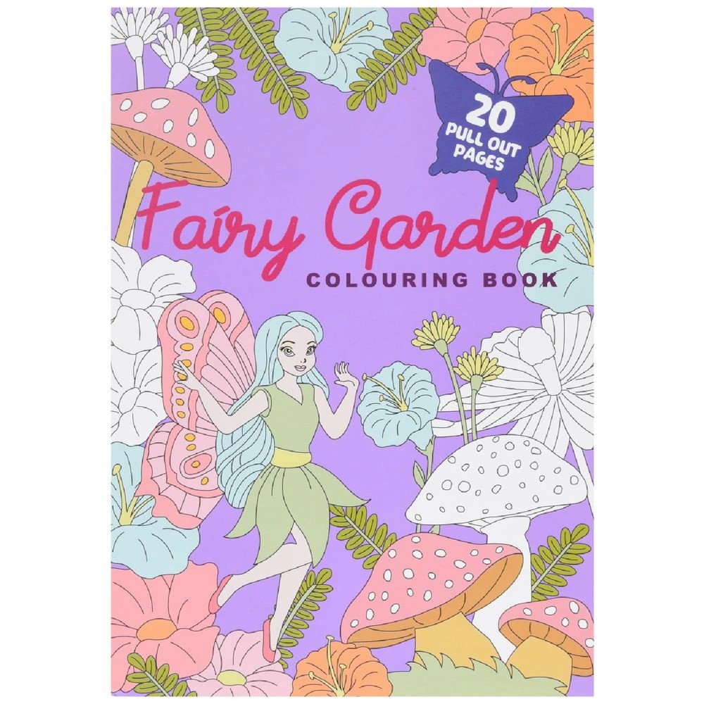 1 Studymate A4 Colouring Book Fairy Garden, 1 of 3