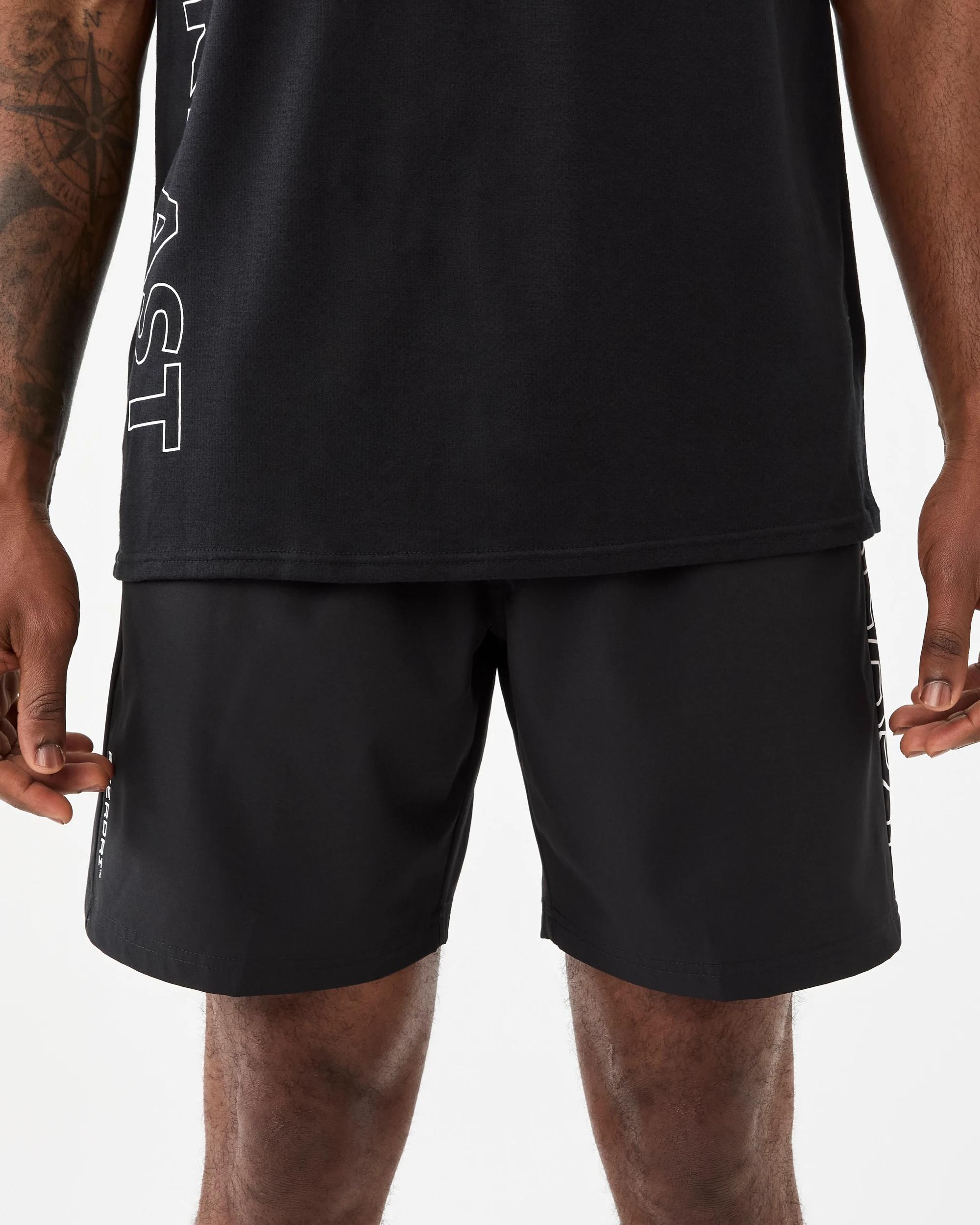 1 Everlast Mens Stretch Woven Shorts Black, 1 of 9