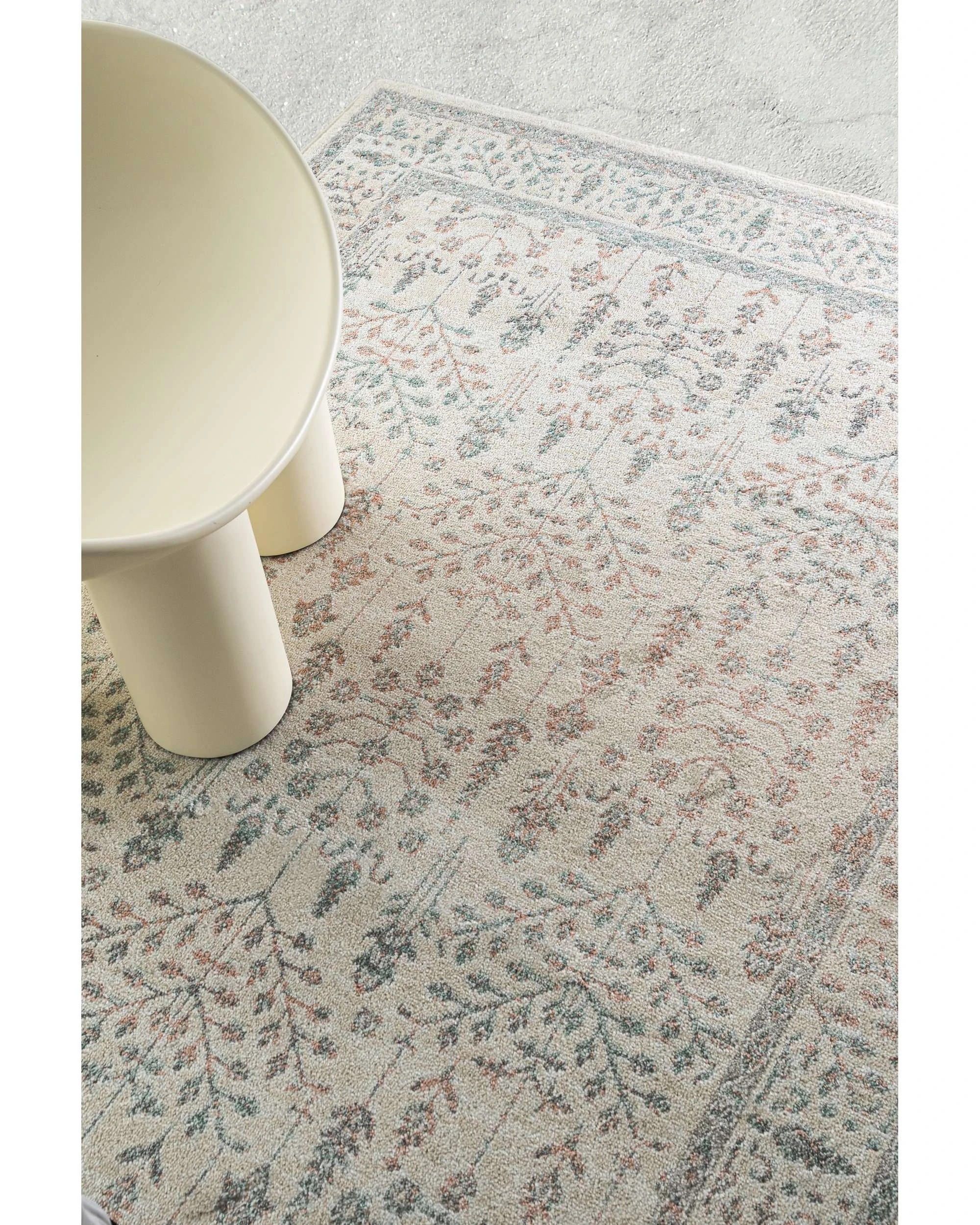 3 Loopsie Albury Traditional Floral Rug-230cm x 160cm - White, 3 of 8