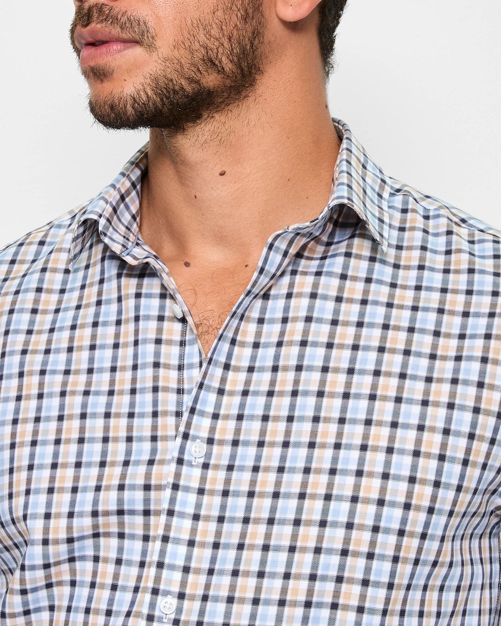 5 Long Sleeve Check Shirt - Preview BLUE MULTI CHECK, 5 of 5
