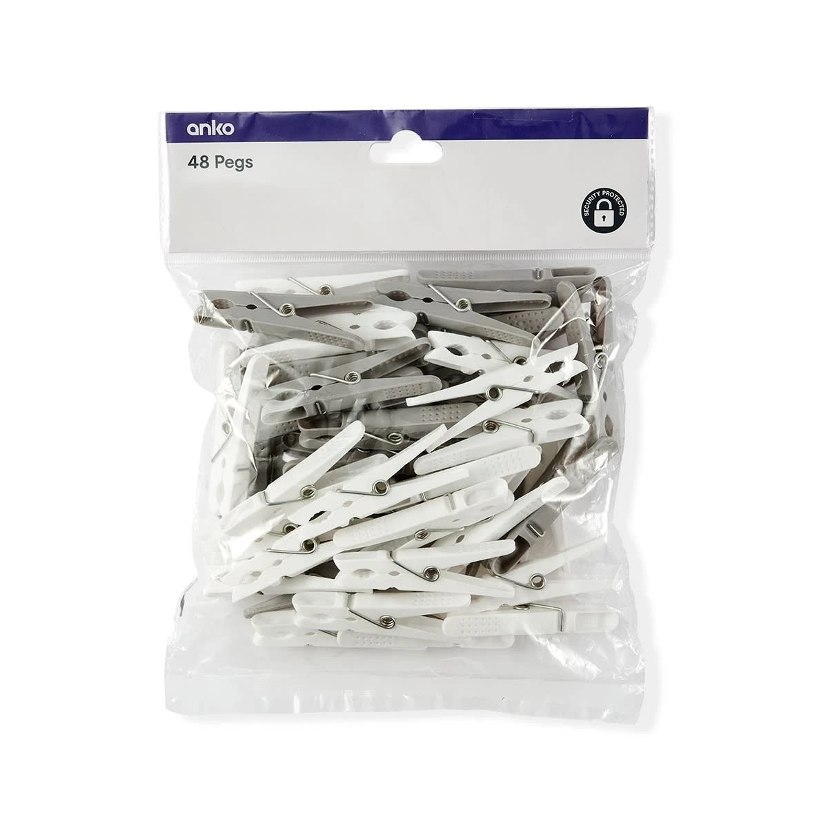 6 48 Pack Pegs - White and Grey, 6 of 6