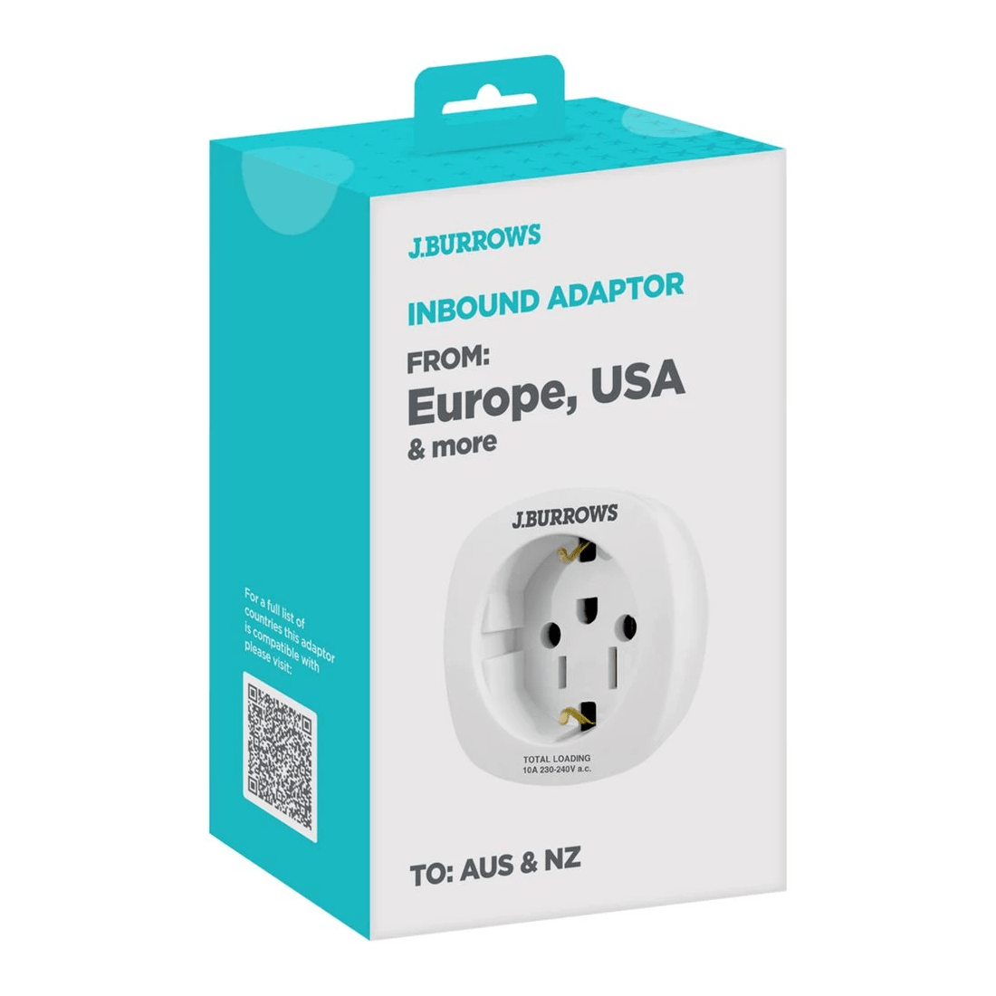3 J.Burrows Inbound Travel Adaptor EU/US, 3 of 3