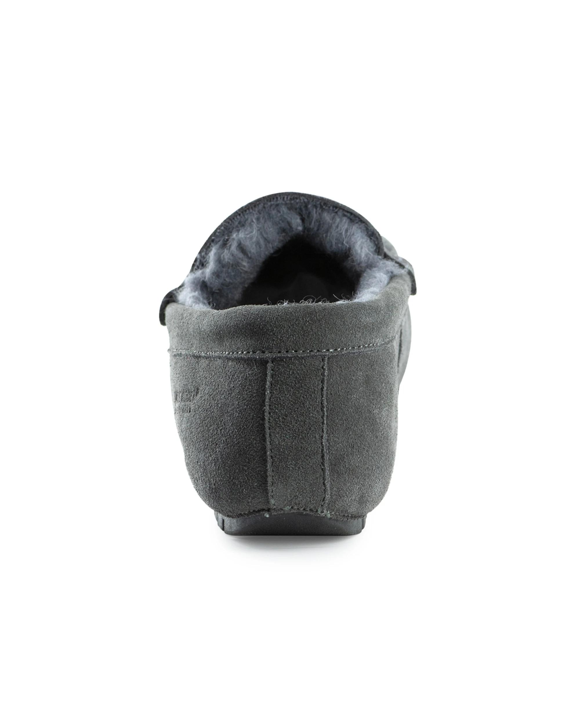 4 Aus Wooli Hand Stitched Unisex Sheepskin Moccasin - Terrigal GREY, 4 of 5