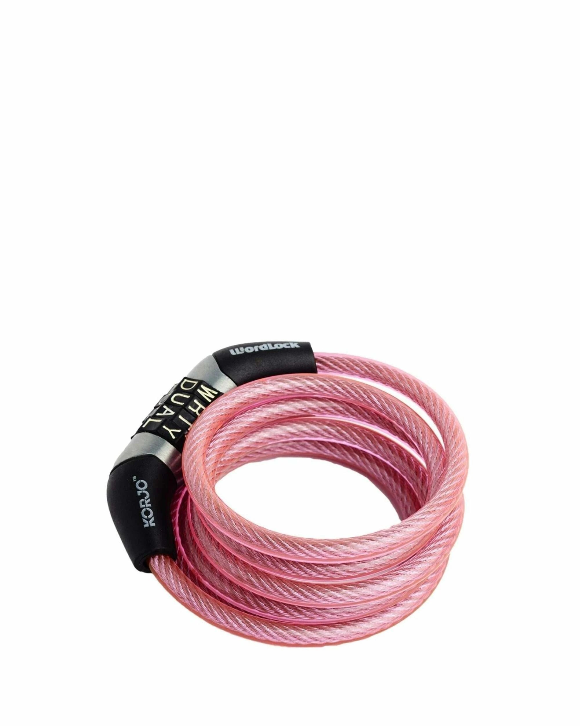 4 Korjo Wordlock Mini Cable Lock - Assorted Colours, 4 of 4