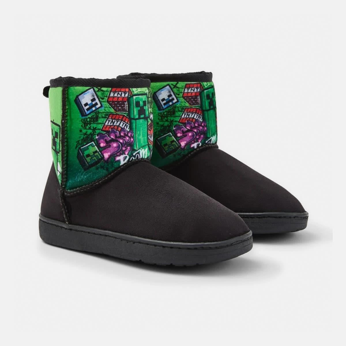 1 Senior Minecraft License Slipper Boots Minecraft, 1 of 4