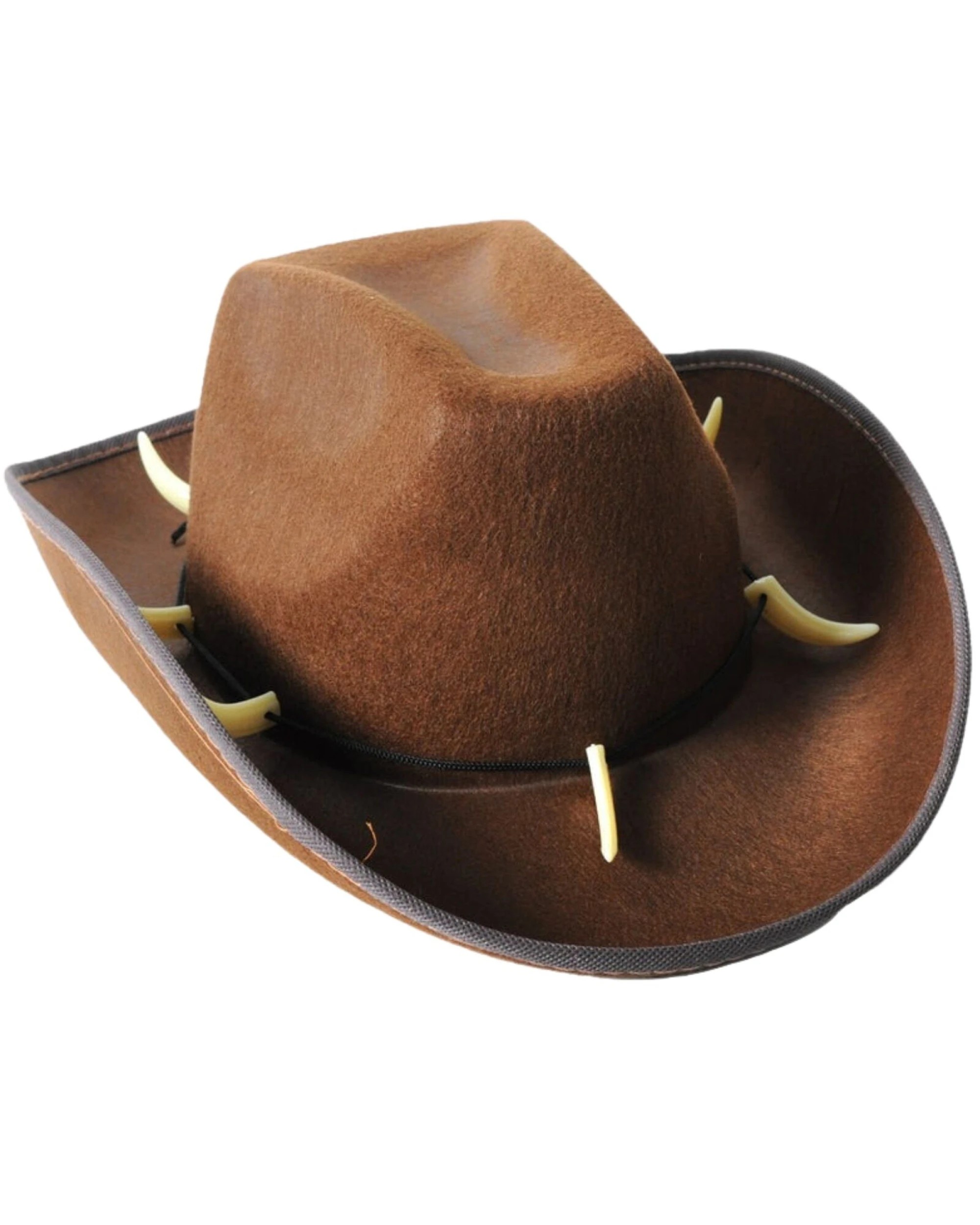 3 BR Costumes Crocodile Dundee Cowboy Felt Hat 6-Pack, 3 of 3