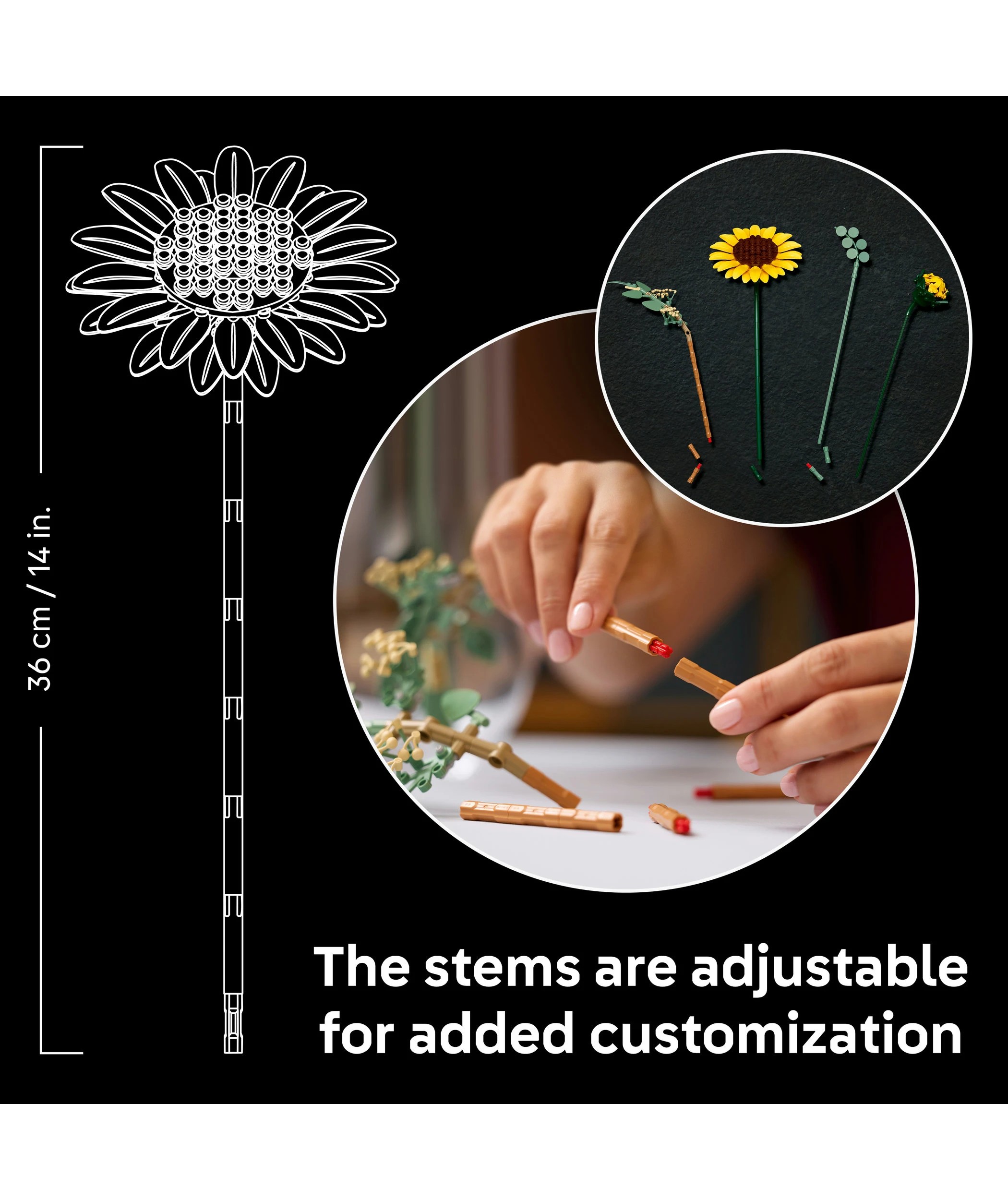 7 LEGO Botanicals Sunflower Bouquet 11502, 7 of 10