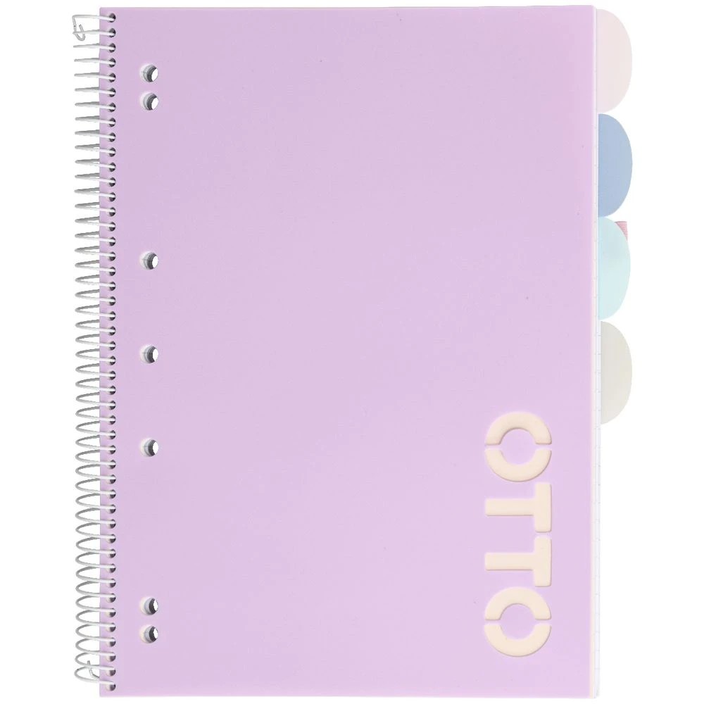 2 Otto A4 5 Subject Book 250 Page Lilac, 2 of 5
