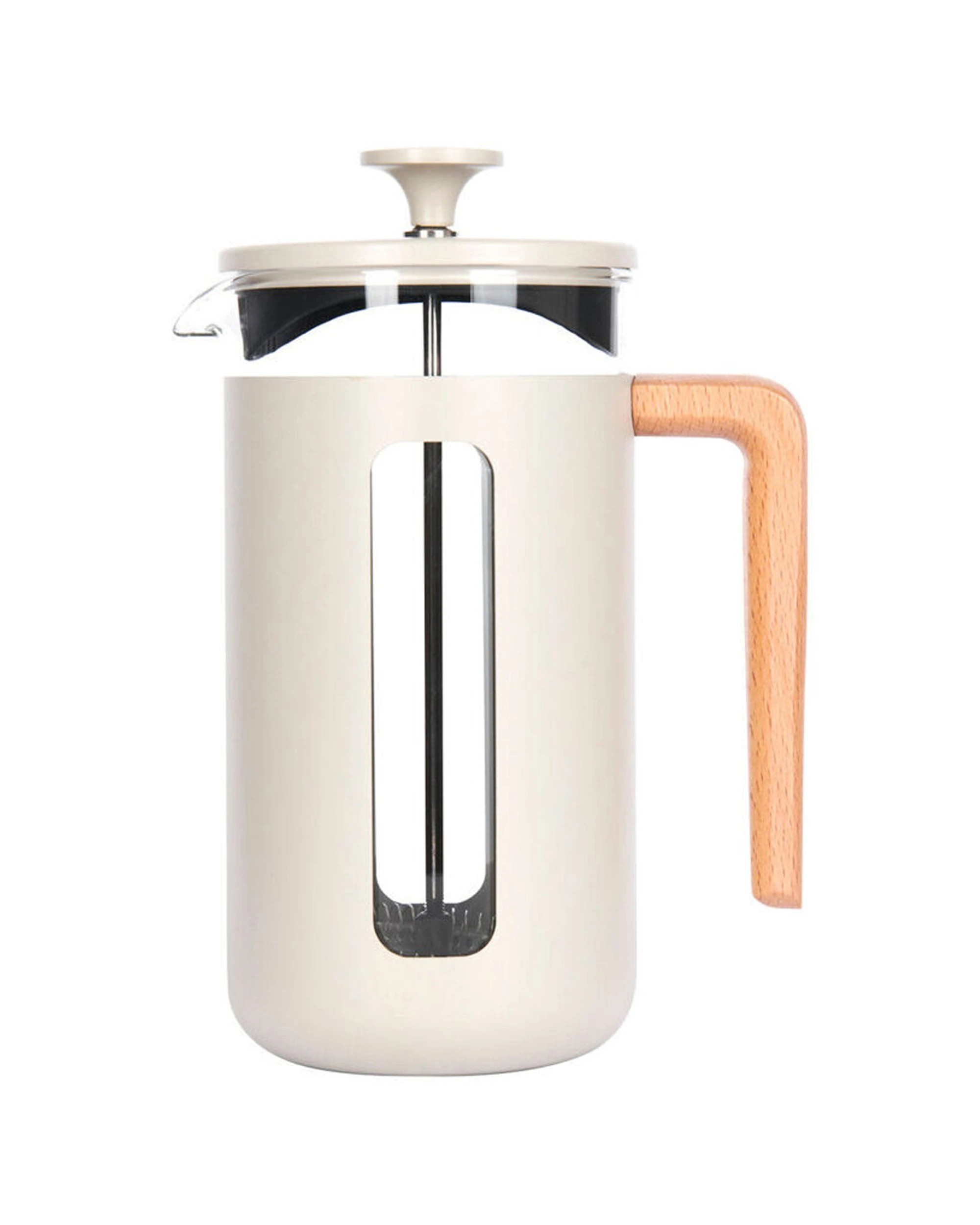 1 La Cafetiere Pisa 8-Cup 1L Stainless Steel Glass Coffee French Press - Beige, 1 of 3