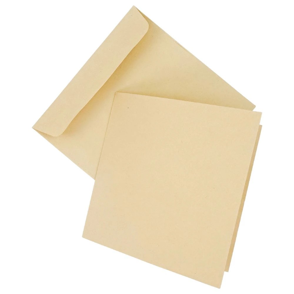 2 Quill Cards and Envelopes Kraft 150x150mm 15 Pack, 2 of 4