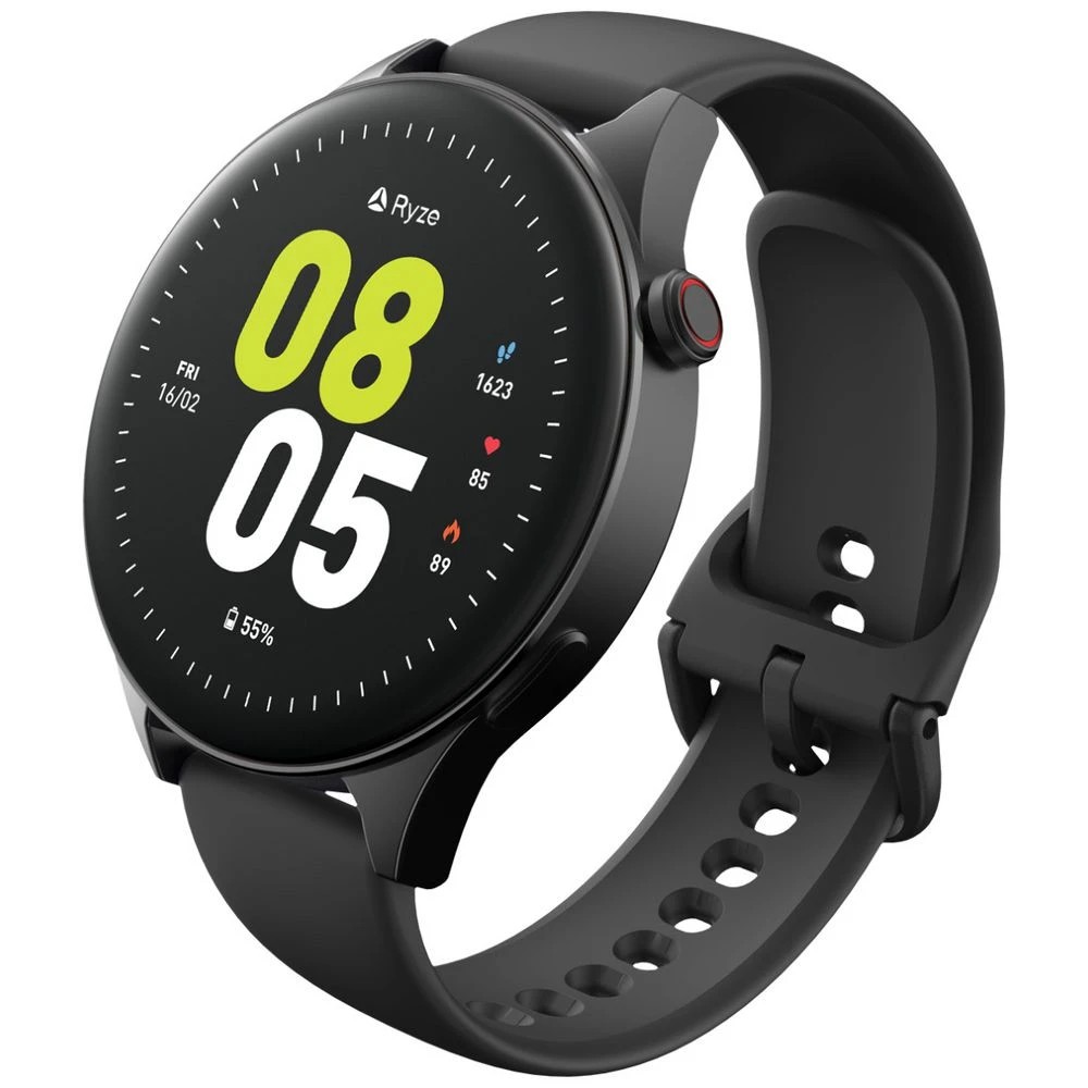 1 Ryze Wave Smart Watch Black and Blue, 1 of 4