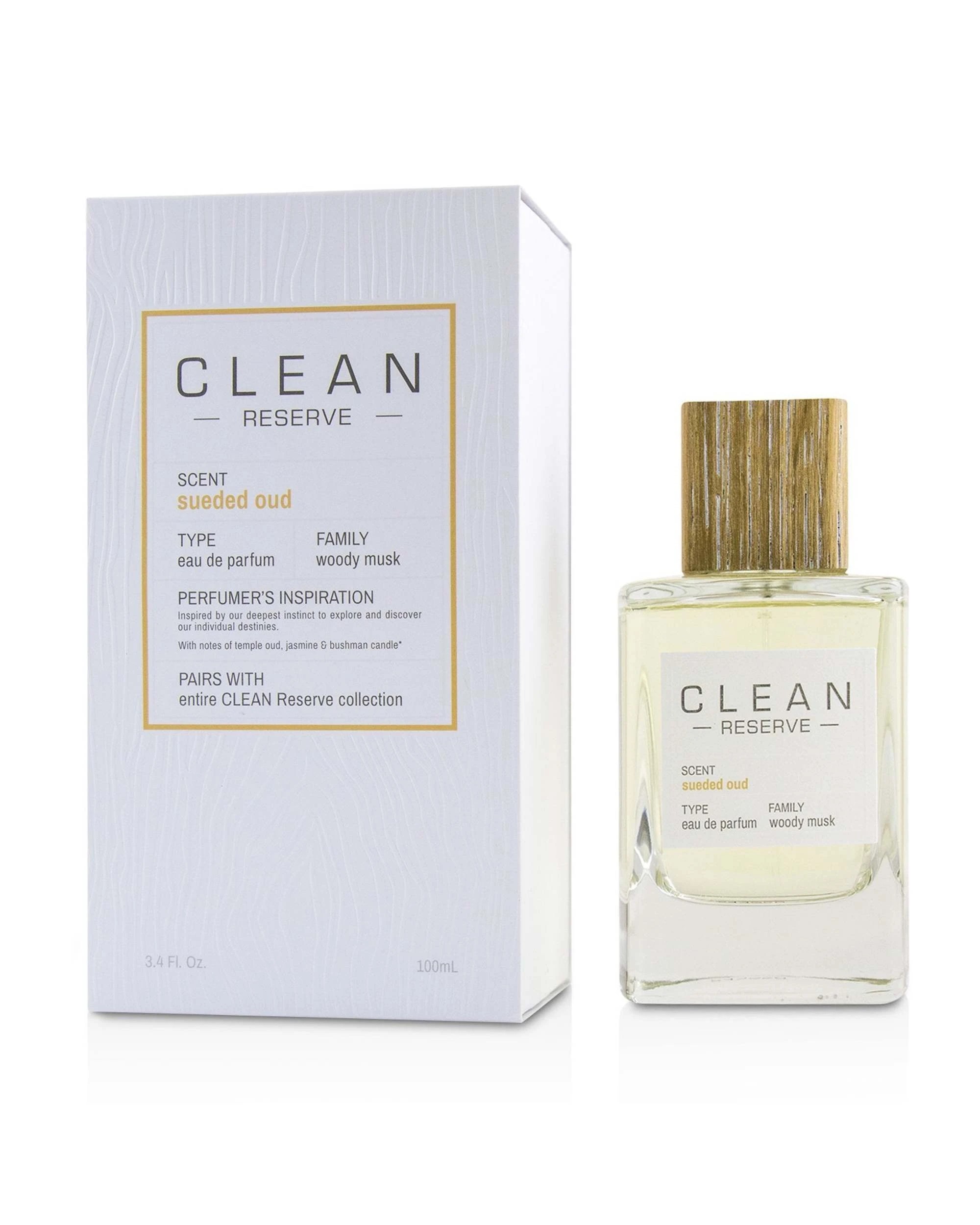 1 Clean Reserve Sueded Oud Eau De Parfum Spray  100ml/3.4oz, 1 of 3