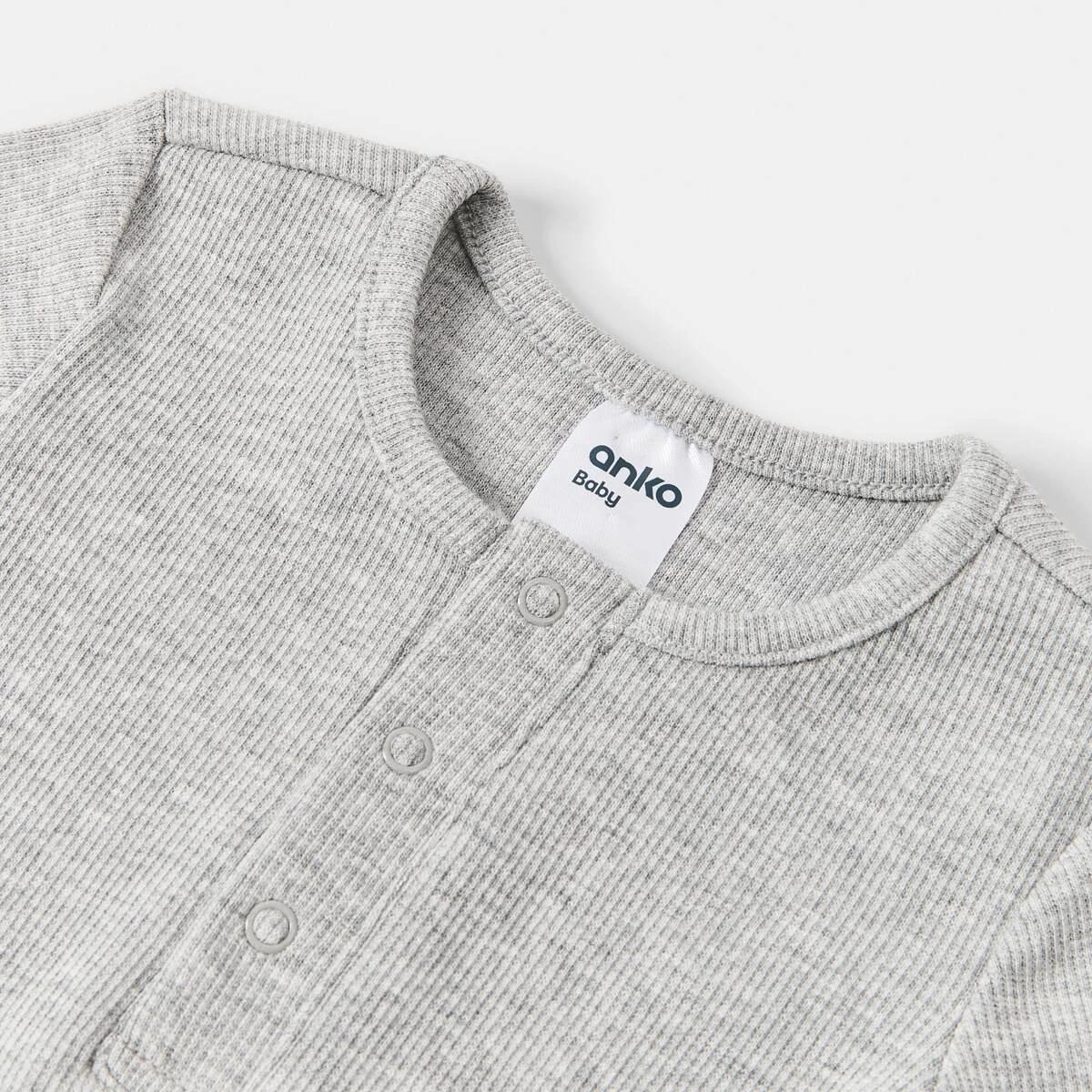 3 Henley Bodysuit Kgry Marle, 3 of 3