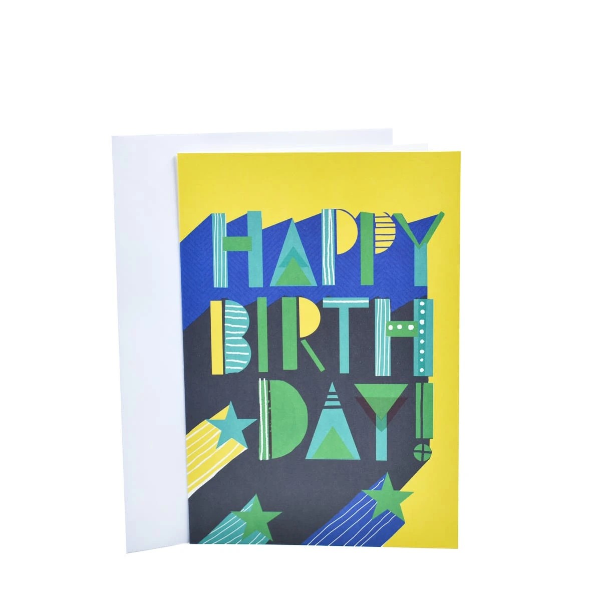 1 Hallmark Birthday Card - Geometric, 1 of 3