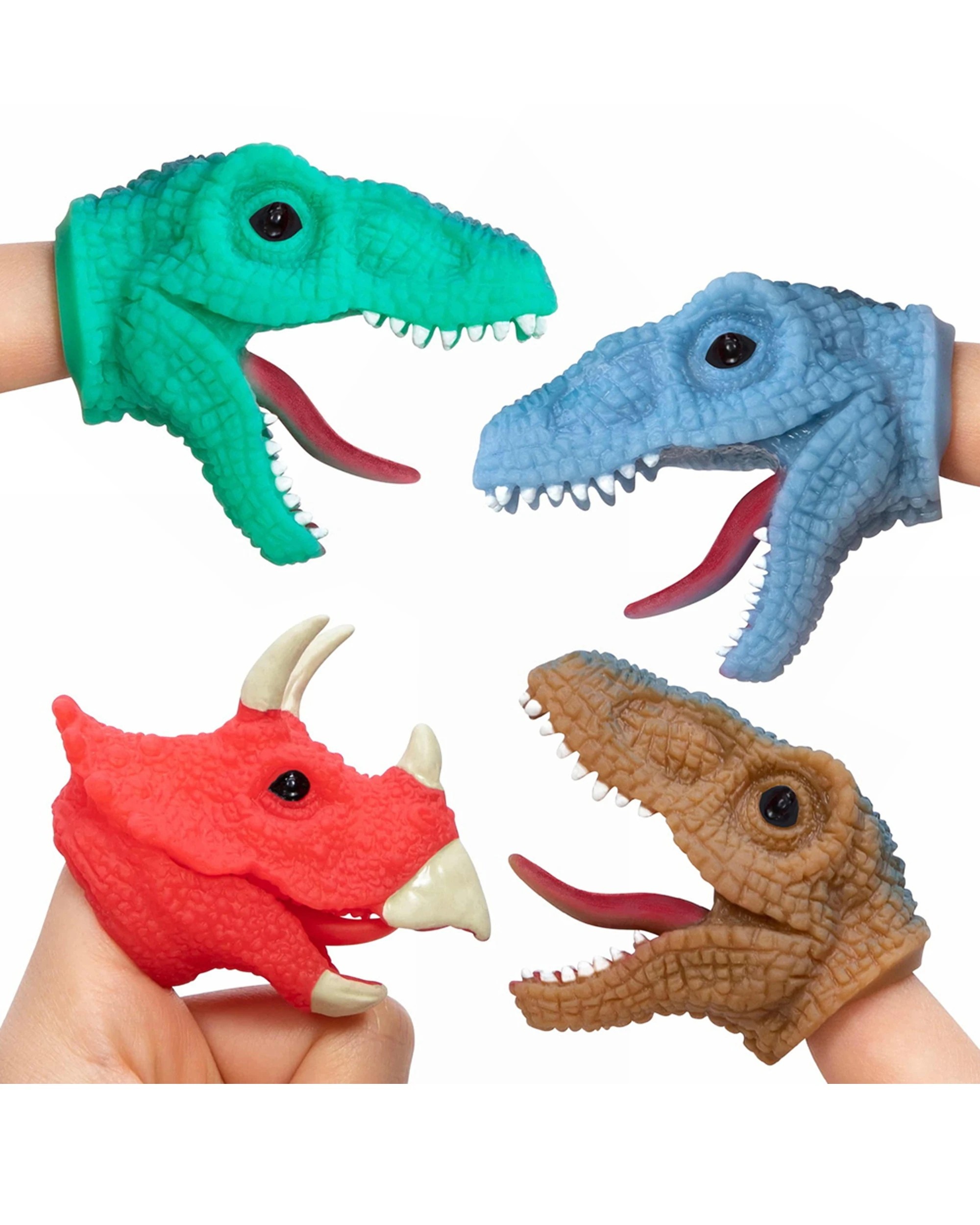 2 Schylling 6PK Baby Dino Snappers Finger Puppet 6cm - Multi, 2 of 4