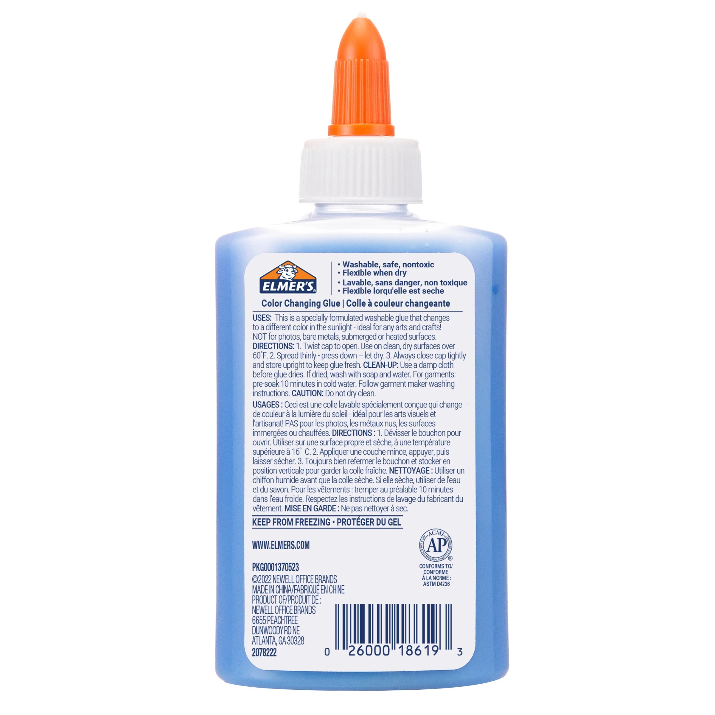 2 Elmer’s Color Changing Glue 147ml - Blue to Purple, 2 of 7