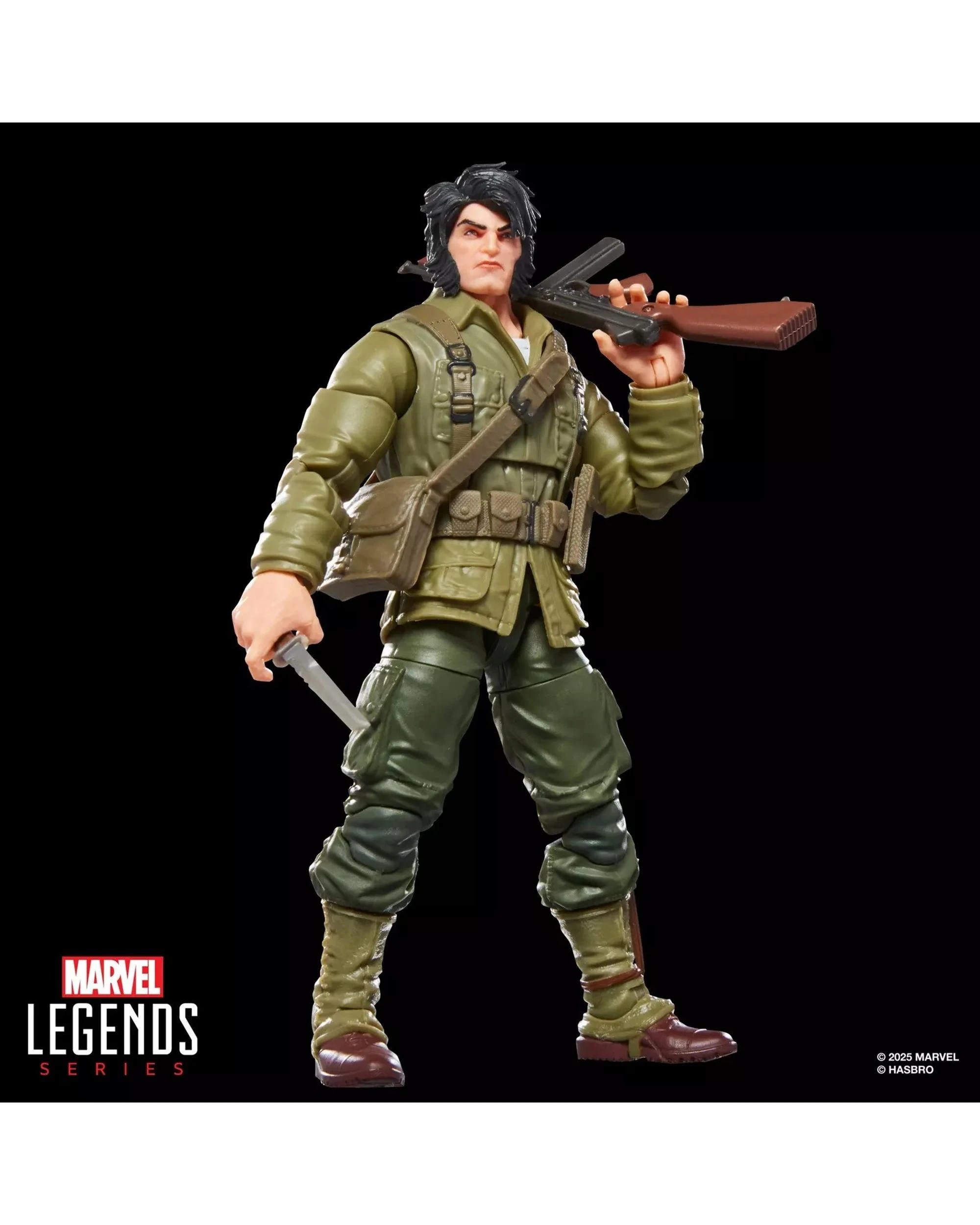 4 Marvel Legends Series Wolverine WWII Logan Build-A-Fig Action Figure, 4 of 10