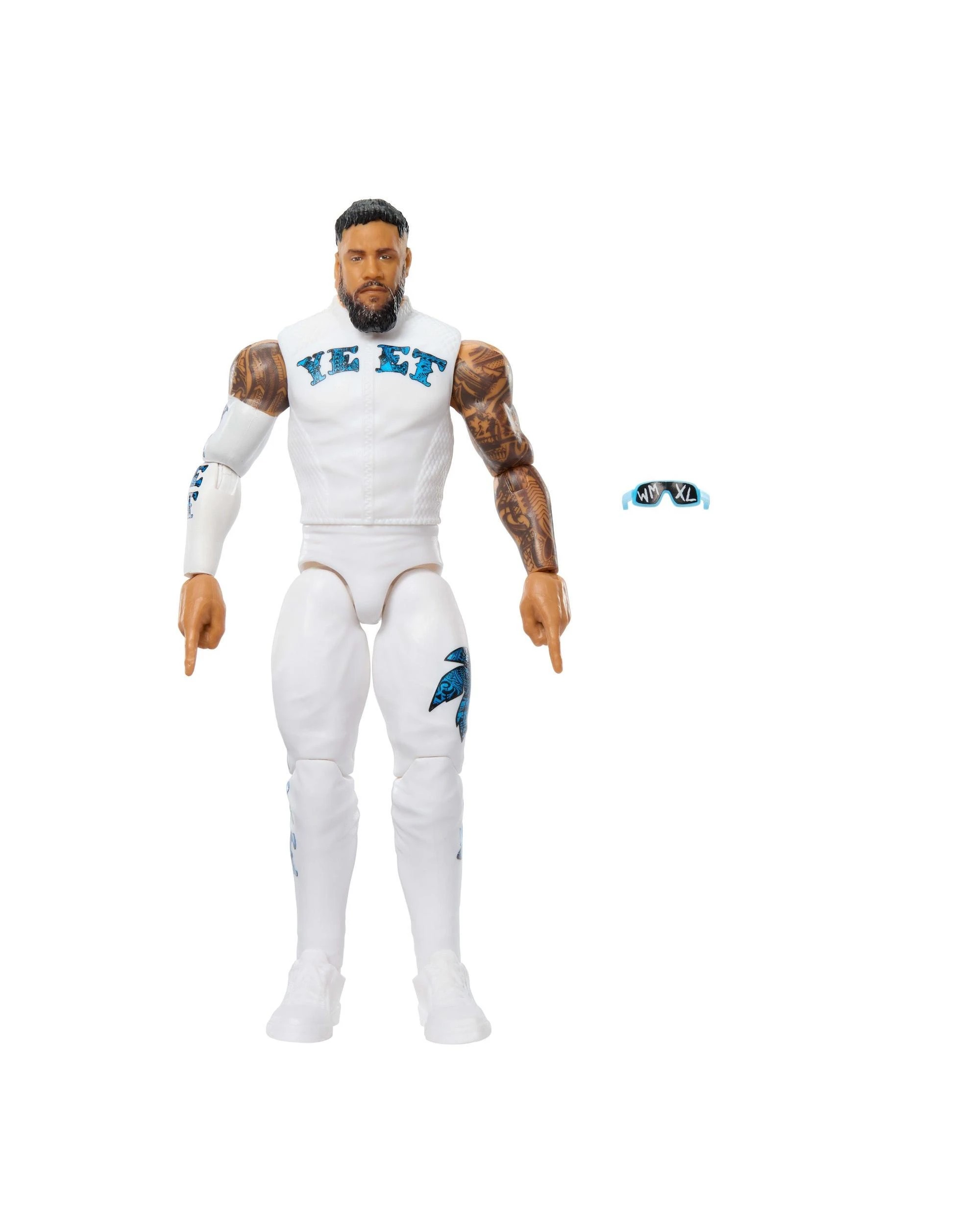 2 WWE Main Event Series Greatest Hits Jey Uso - White Outfit -  Action Figure, 2 of 5