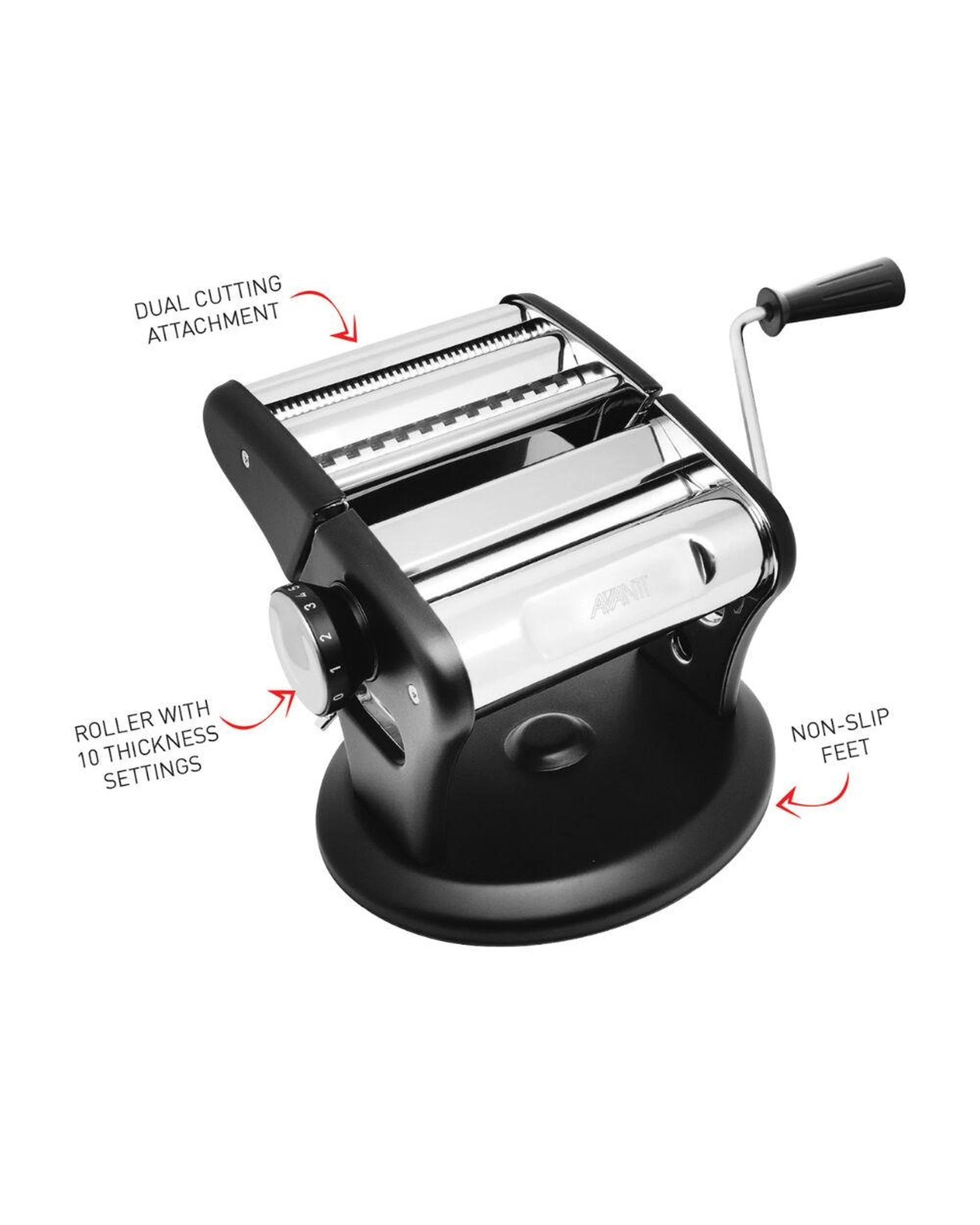 2 Avanti Adjustable 150mm Supreme Pasta Making Machine Stainless Steel, 2 of 3