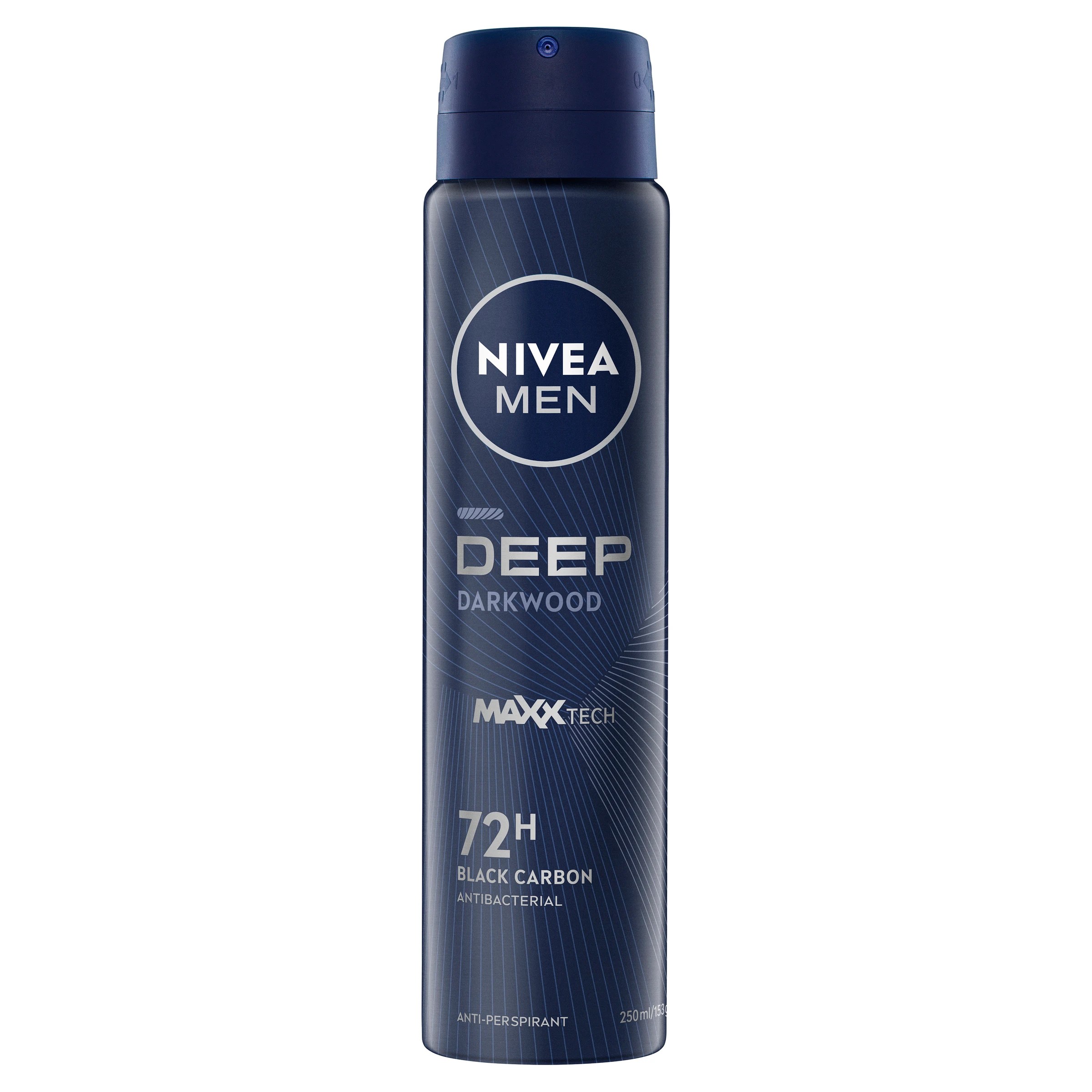 1 Nivea Men Deep Darkwood Anti-Perspirant Aerosol Deodorant 250ml, 1 of 9
