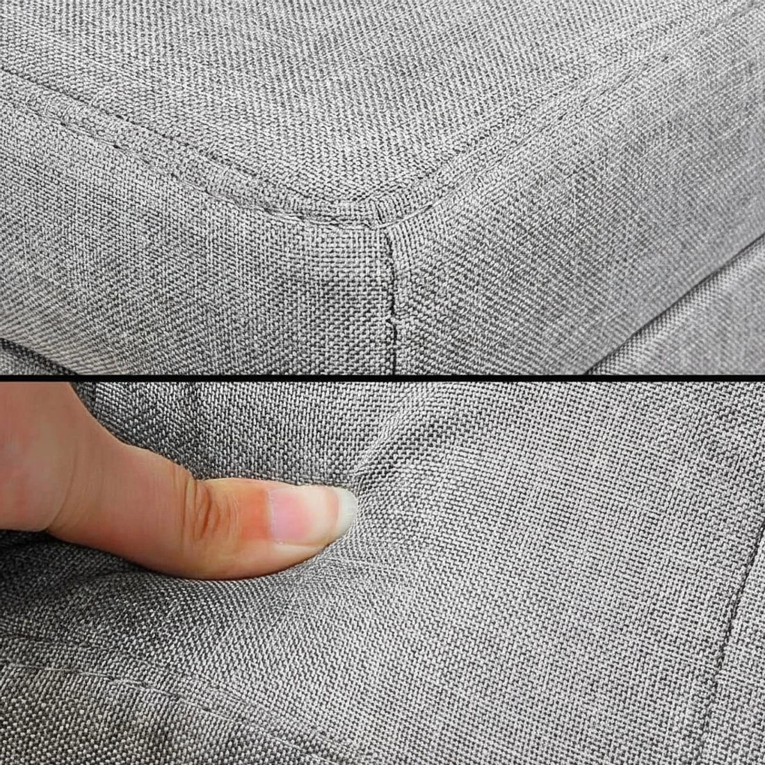 9 Artiss Storage Ottoman Blanket Box 97cm Light - Grey, 9 of 9