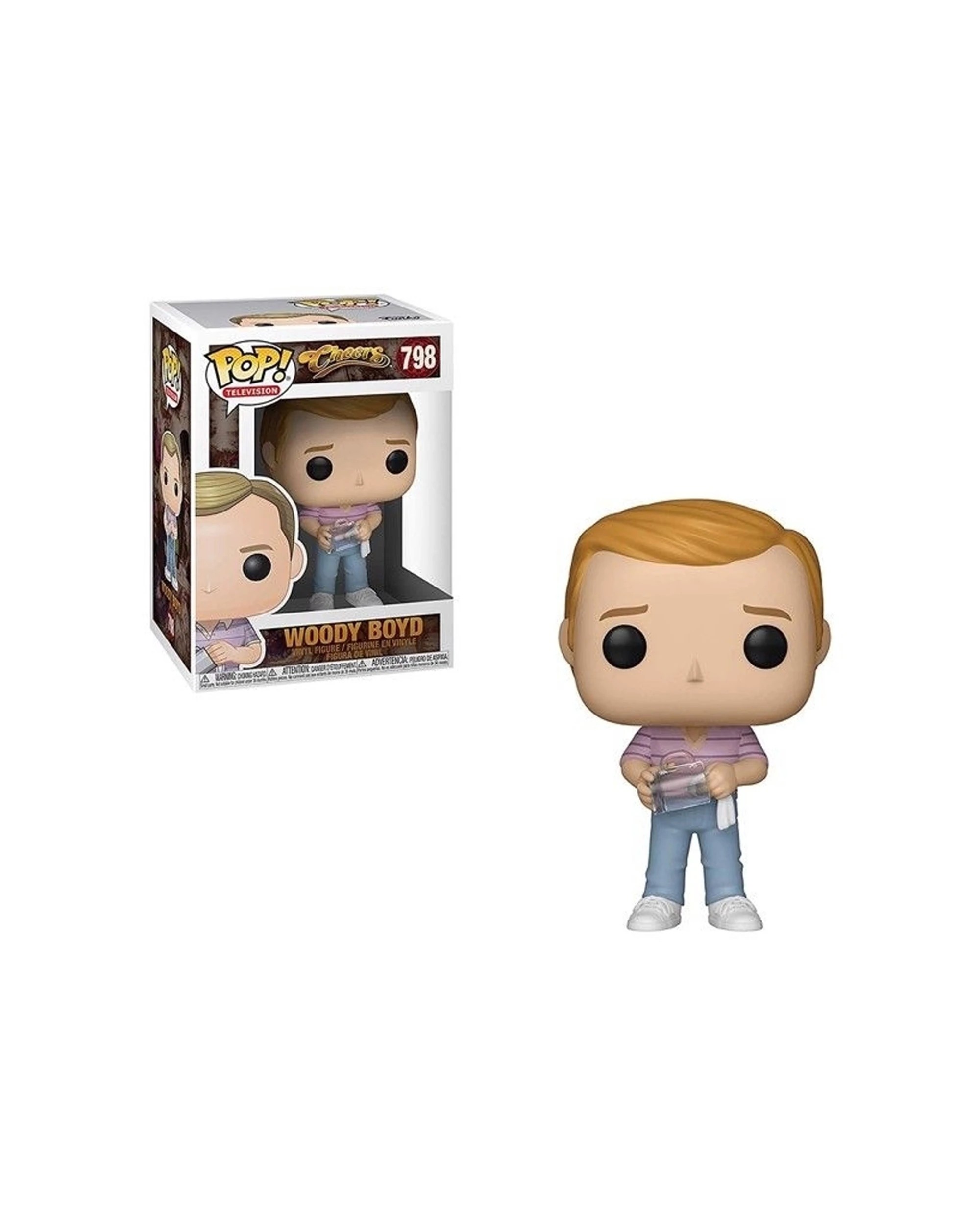 1 POP Cheers - Woody Boyd Vinyl Action Figure 10cm Funko Collectible Toy - Multi, 1 of 3