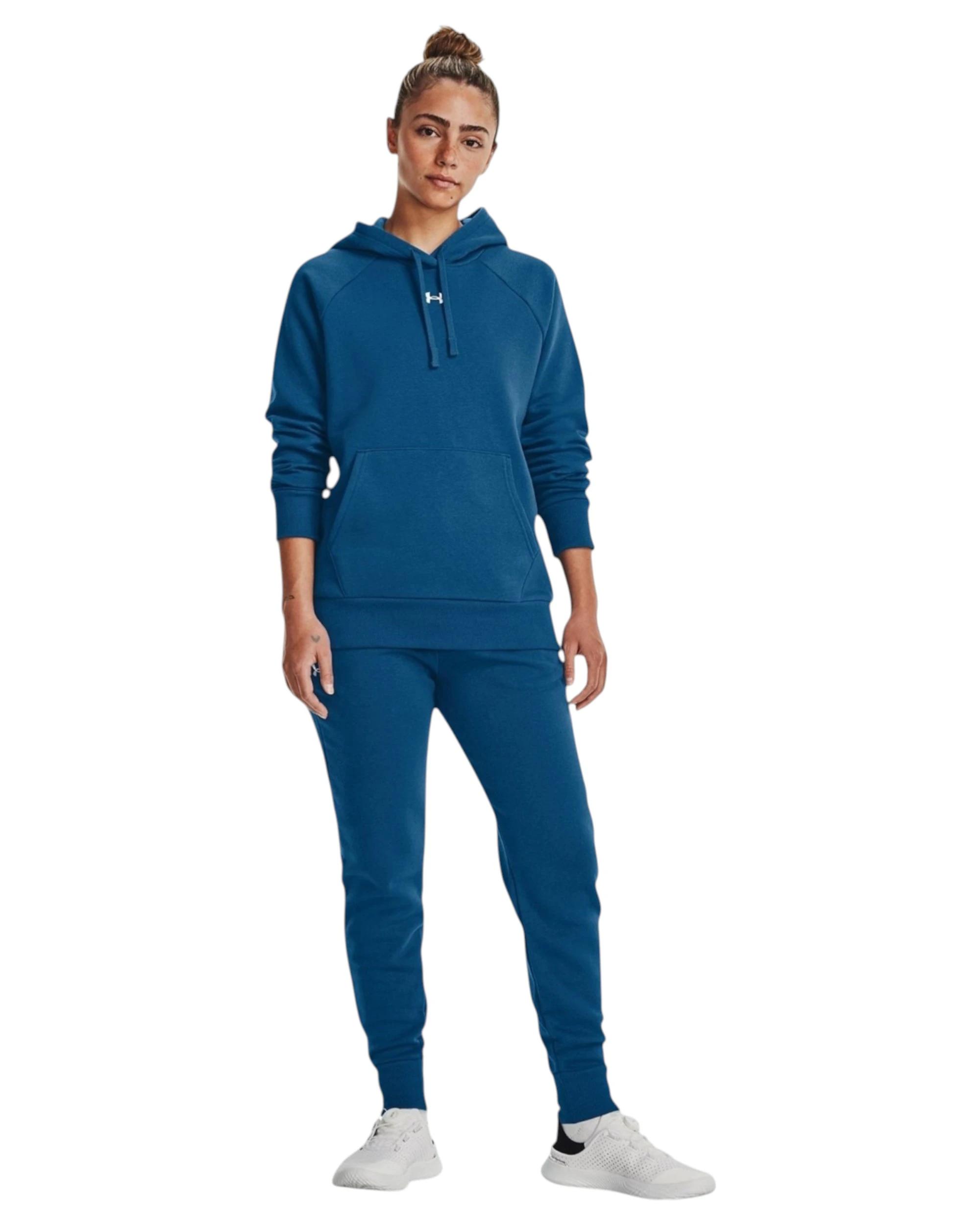 5 Under Armour Womens Rival Fleece Jogger Pants Blue Trackies BLUE, 5 of 6