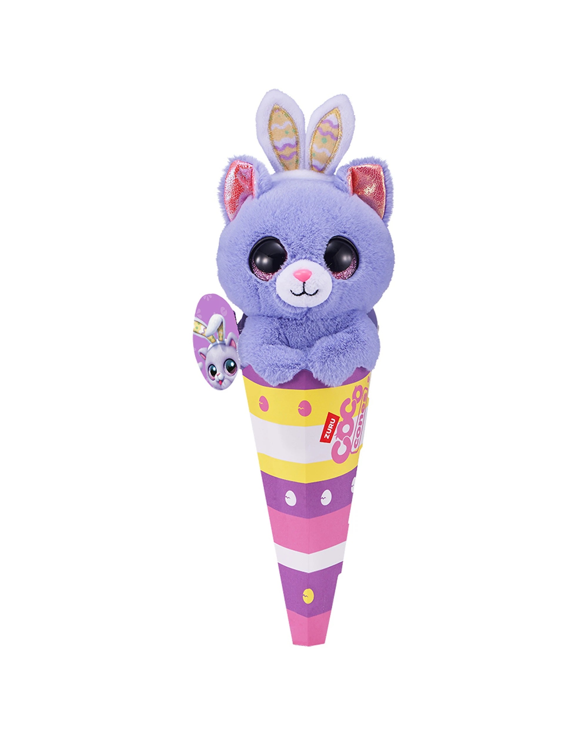 4 Zuru Coco Cones Bunny Animal Plush Toy Kids - Multi, 4 of 5