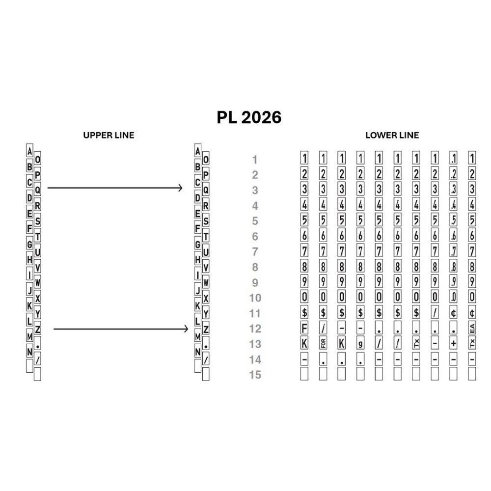 2 Meto Alpha 2 Line Price Marker, 2 of 2