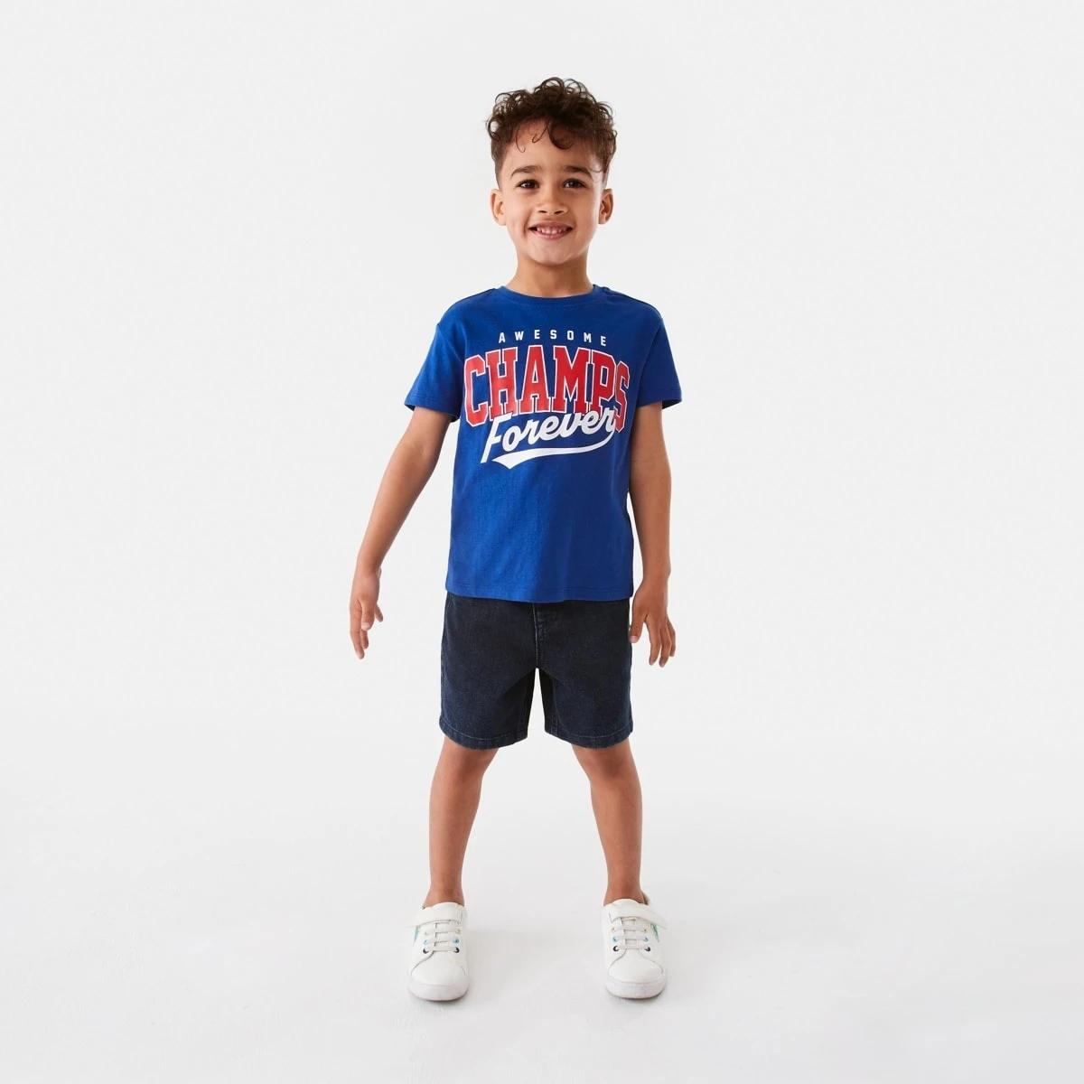 5 Chest Print T-shirt Bluawesom, 5 of 9