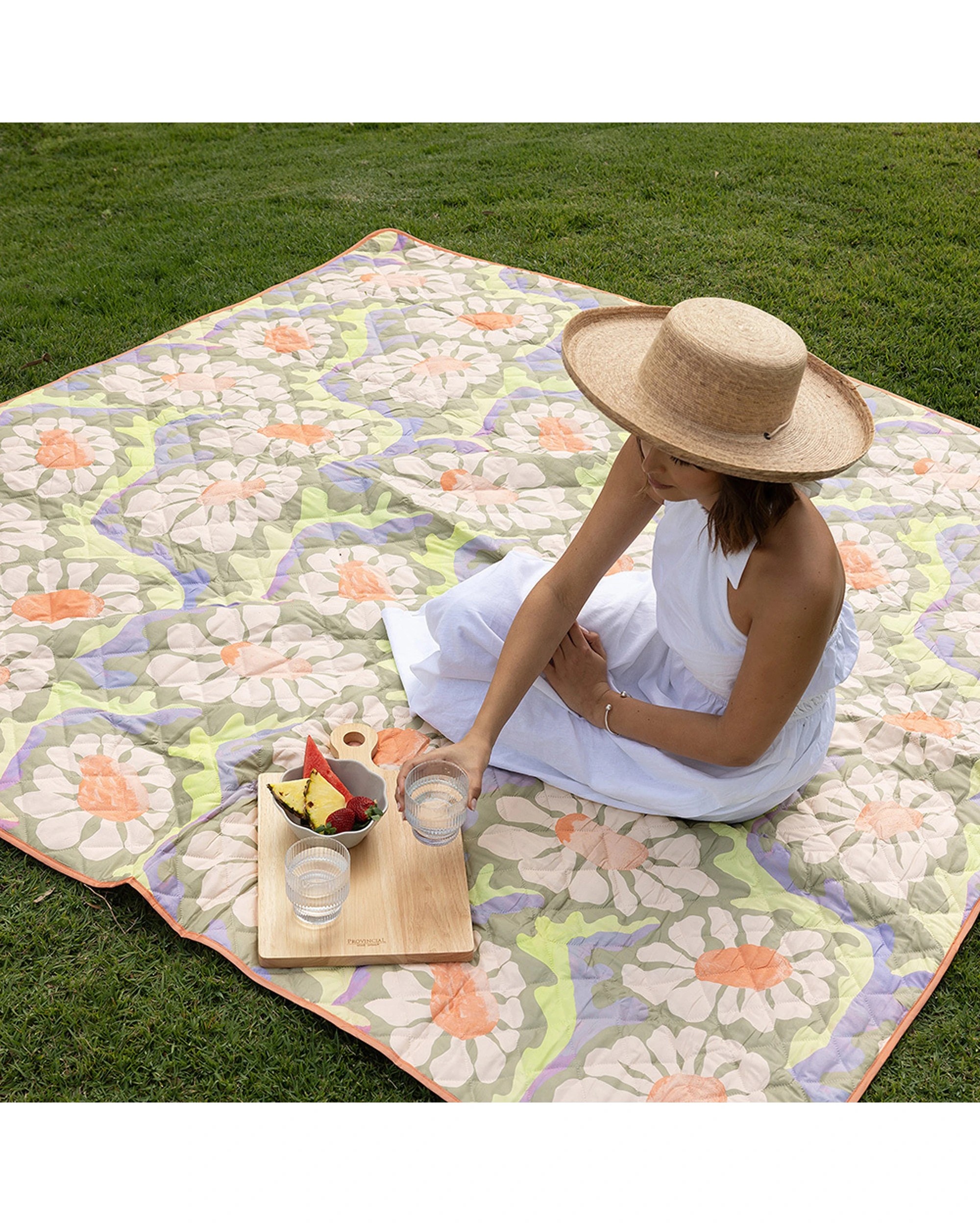 3 Bambury Sadie Polyester Picnic Rug Water Resistant Outdoor Mat 200x200cm - Multi, 3 of 6