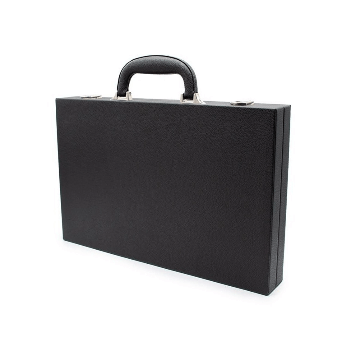 5 Lets Play Distribution LPG Classics Backgammon Set - Black Leather, 5 of 7