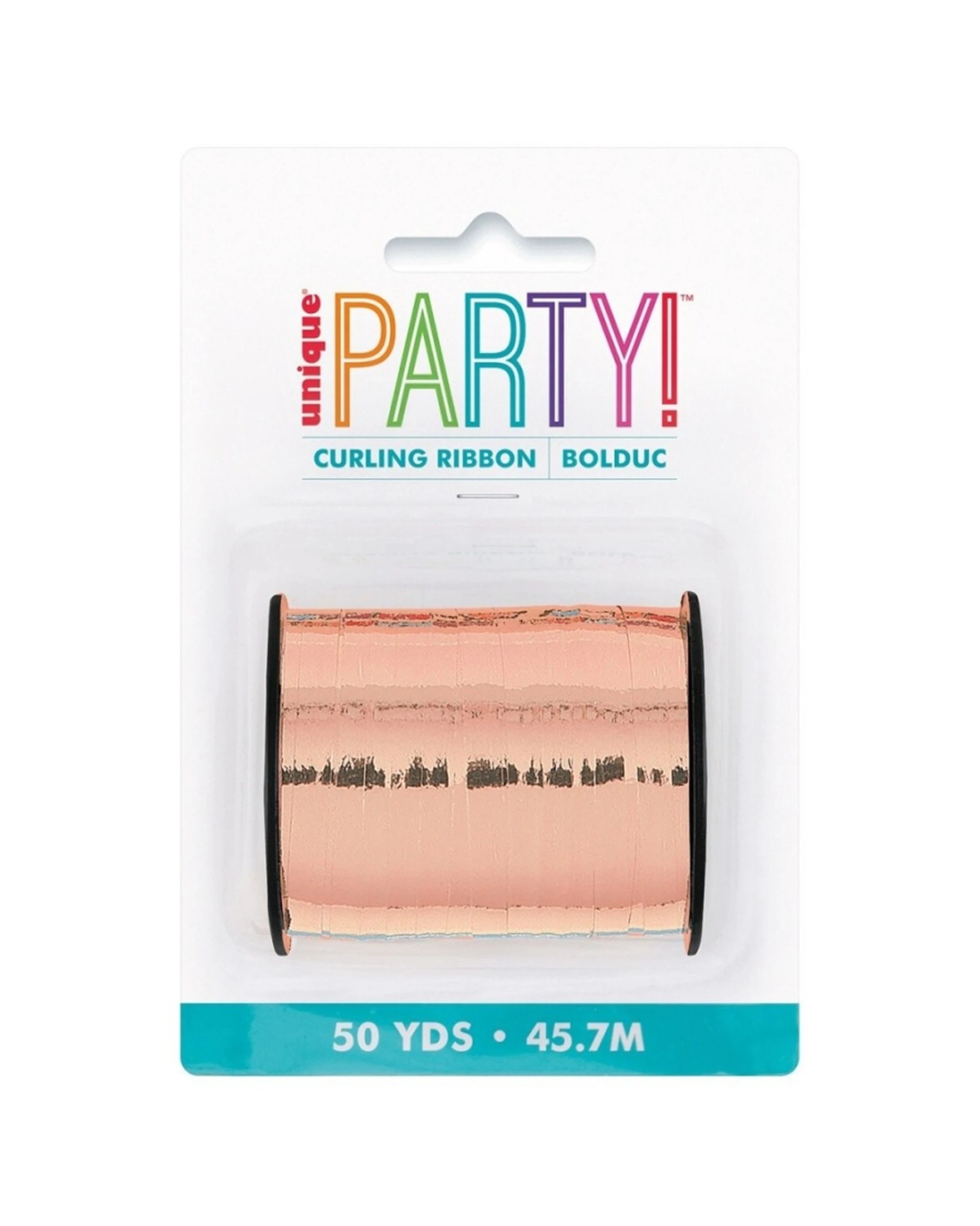 1 Meteor Party Curling Ribbon Gift Wrapping Decoration 45.7m Rose - Gold, 1 of 1