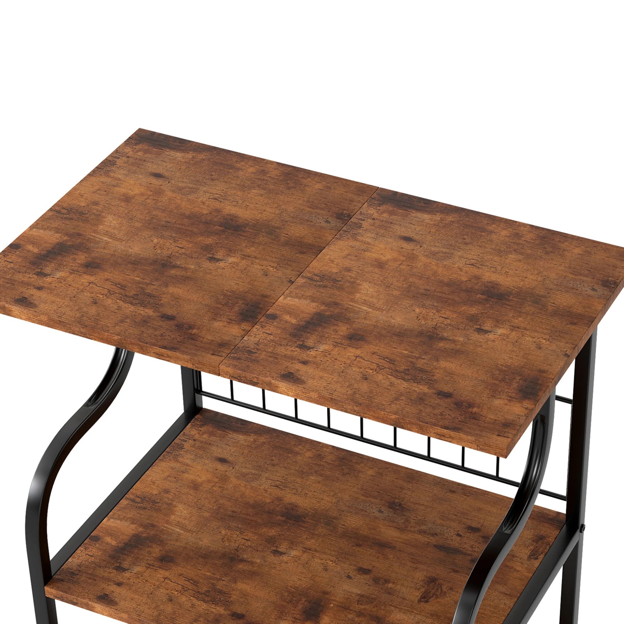 4 Levede Side Table 3-Tier - Brown, 4 of 9
