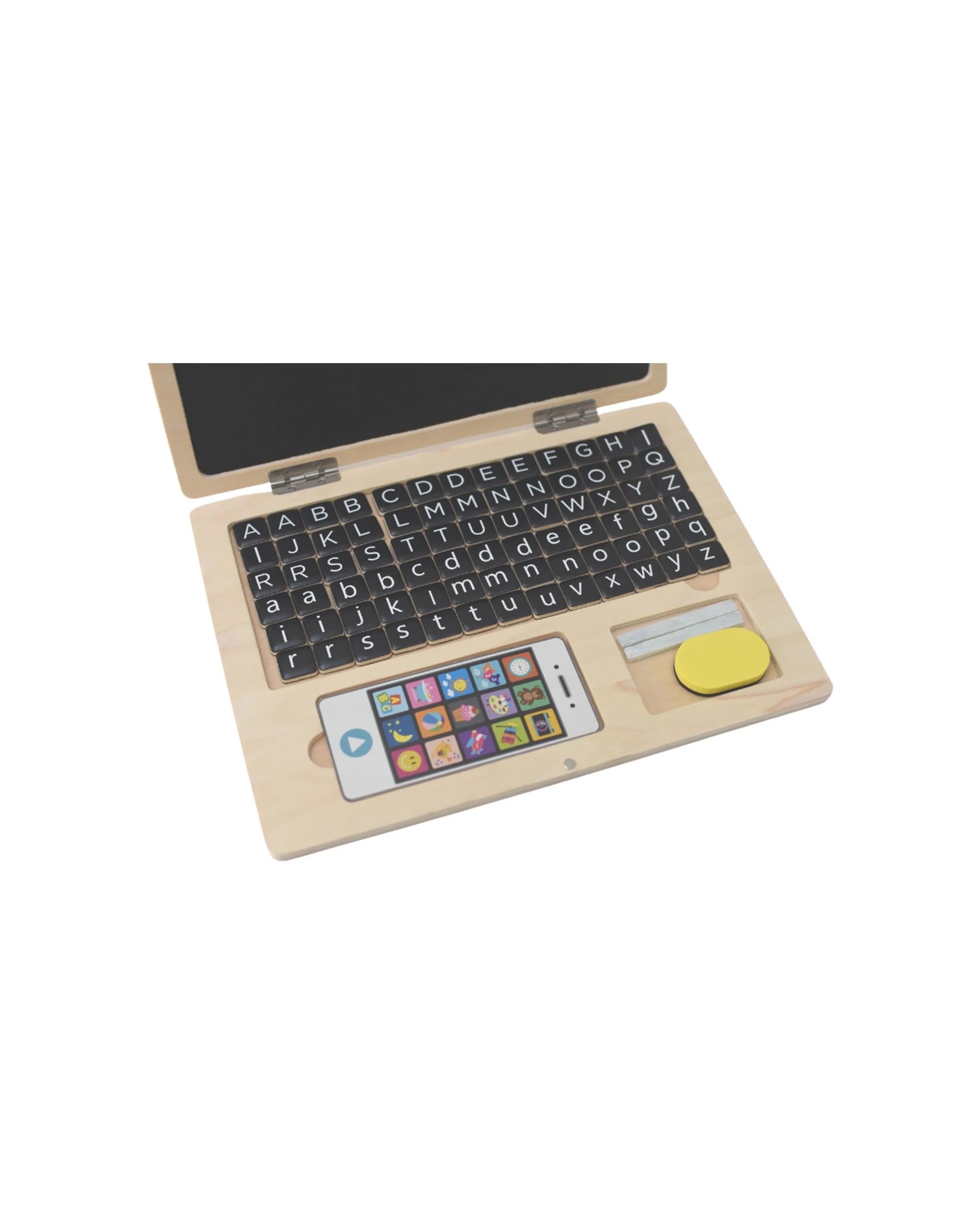 8 Kaper Kidz Magnetic Educational Visual Notebook Spelling Fun Wooden Learning Toy - Travel Friendly
 - Black, 8 of 9