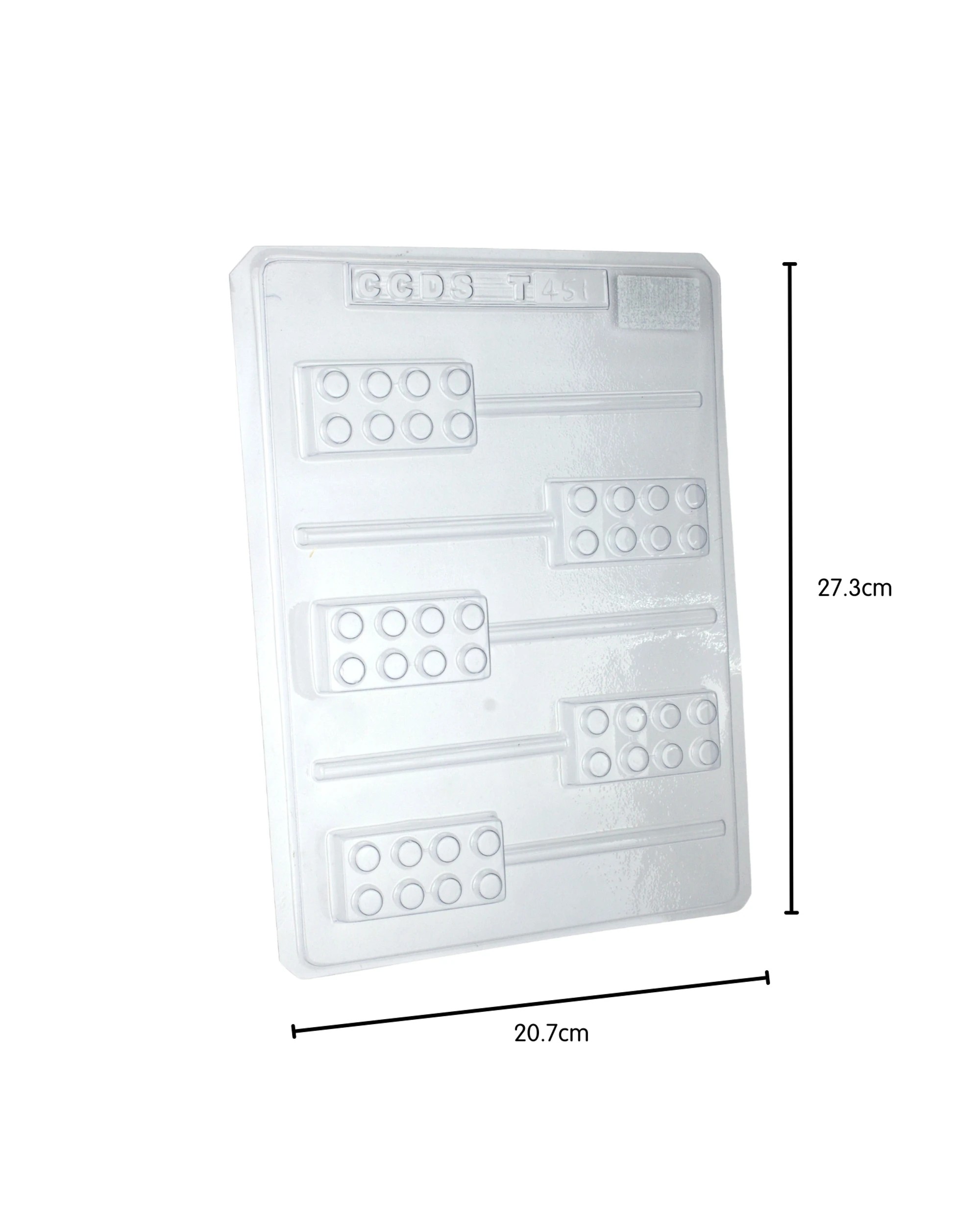 2 CCDS Block Pop Plastic Chocolate Moulds 1 Sheet - Clear, 2 of 2