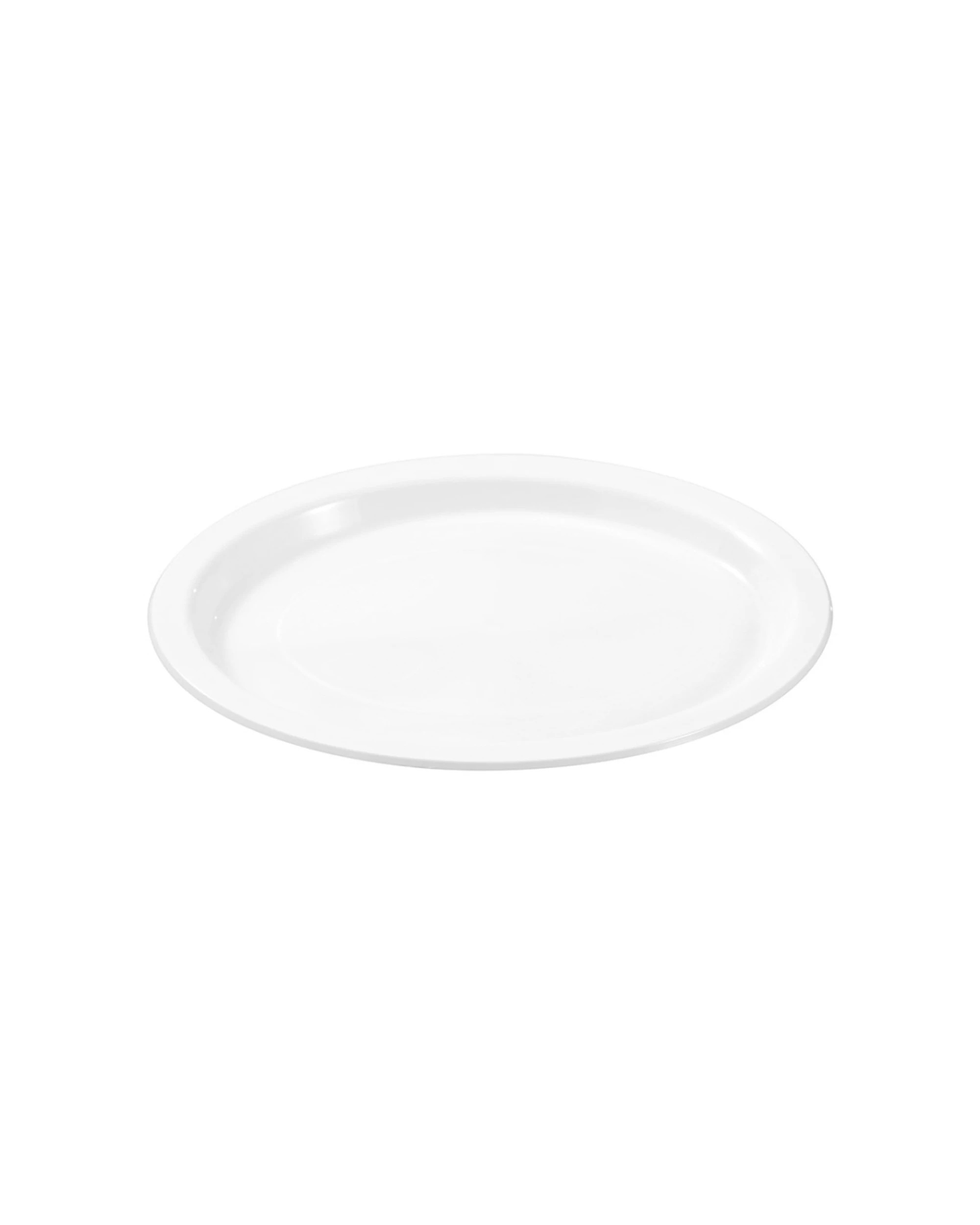 6 Lemon & Lime 4x 50pc Reusable Plastic Food Oval Plate Dinner Set 31x24.5cm Dinnerware - White, 6 of 6