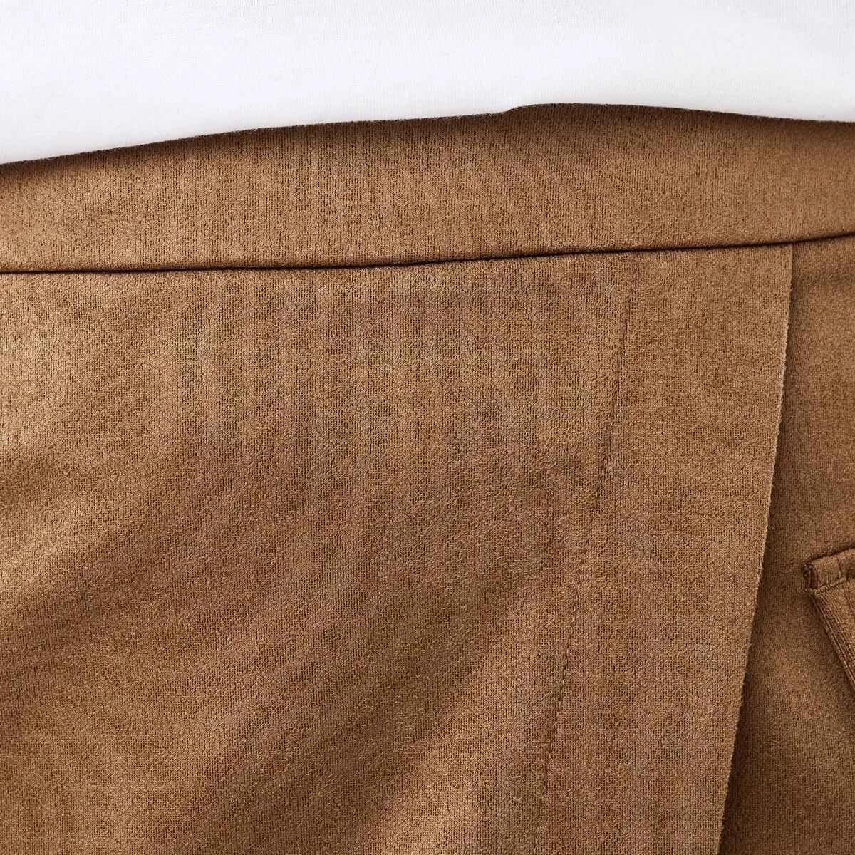 4 Suedette Skort Deep Camel, 4 of 6