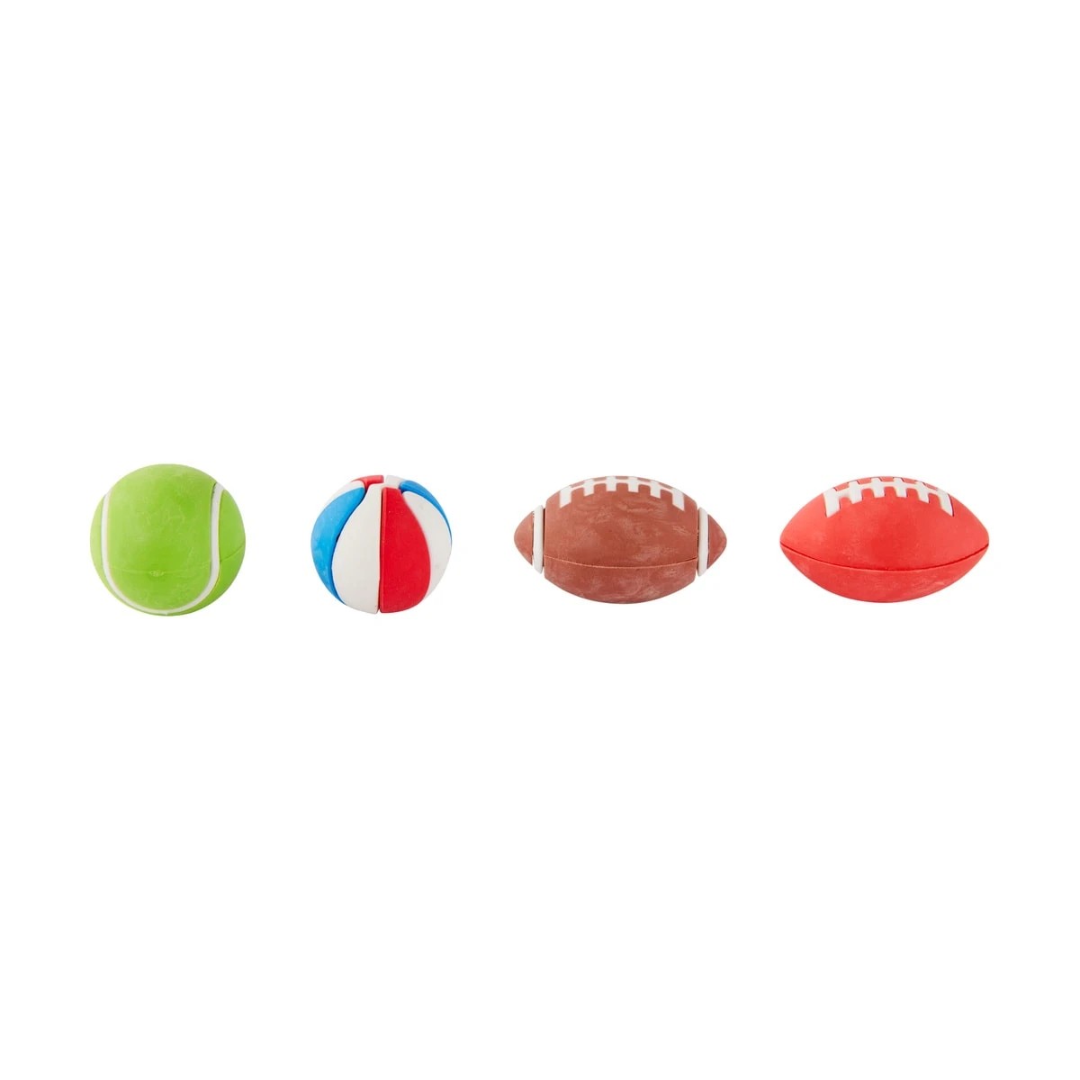 3 4 Piece Mini Ball Erasers, 3 of 6