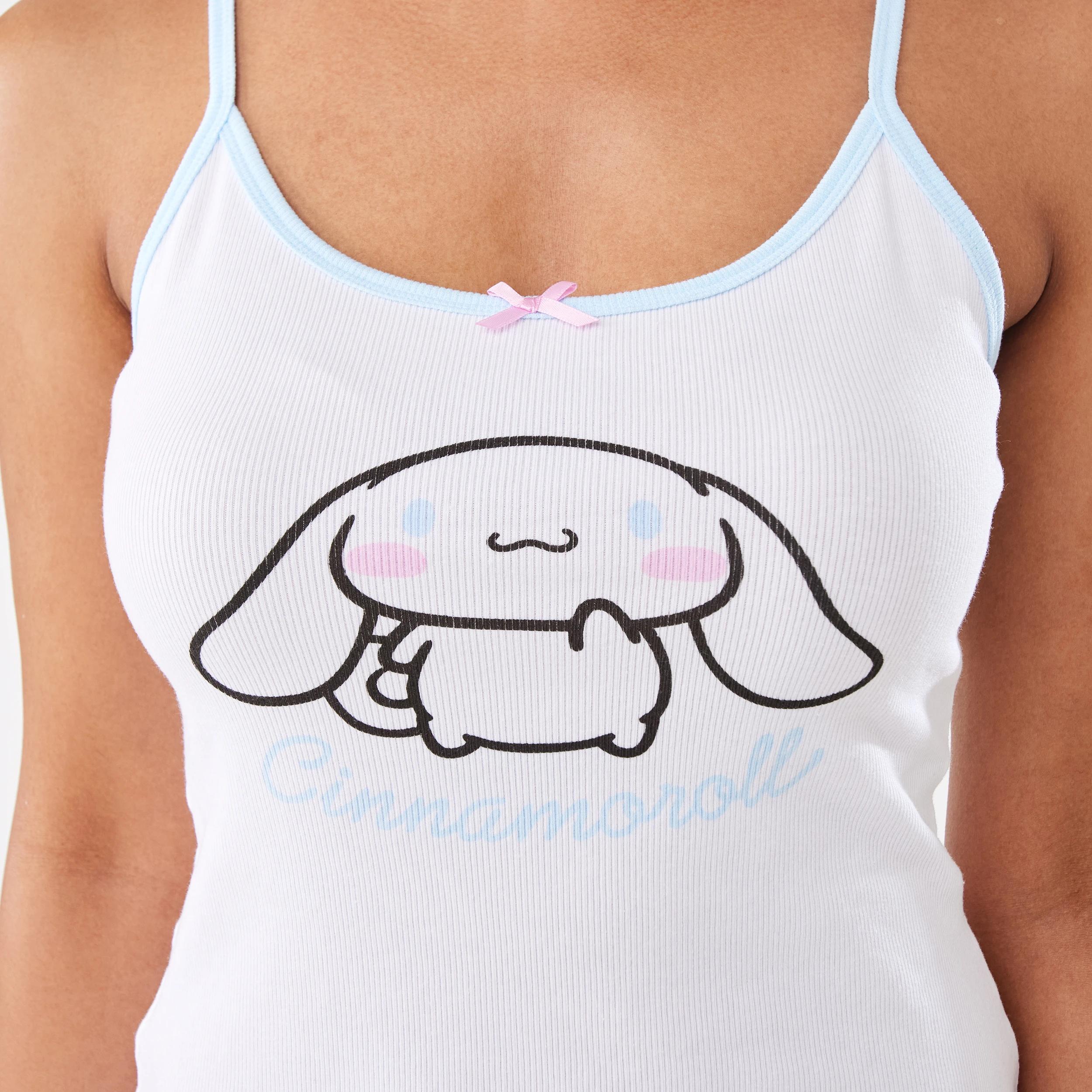 5 Cinnamoroll License Rib Cami and Shorts Pyjama Set CINNAMOROLL COOL SPRAY, 5 of 9