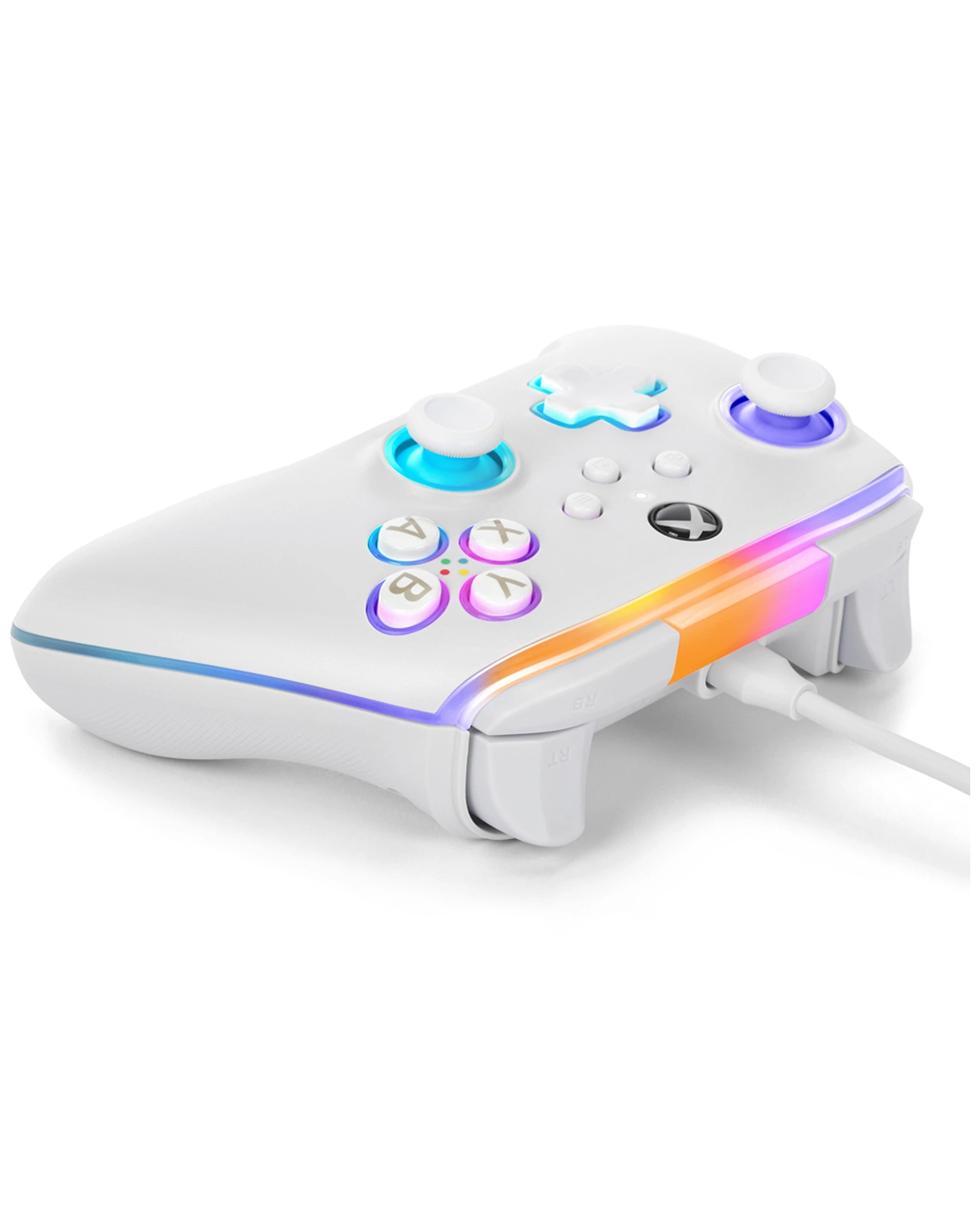 6 Powera Xbox Series S X Wired Console Gaming Controller Lumectra White 3m Cable - White, 6 of 8