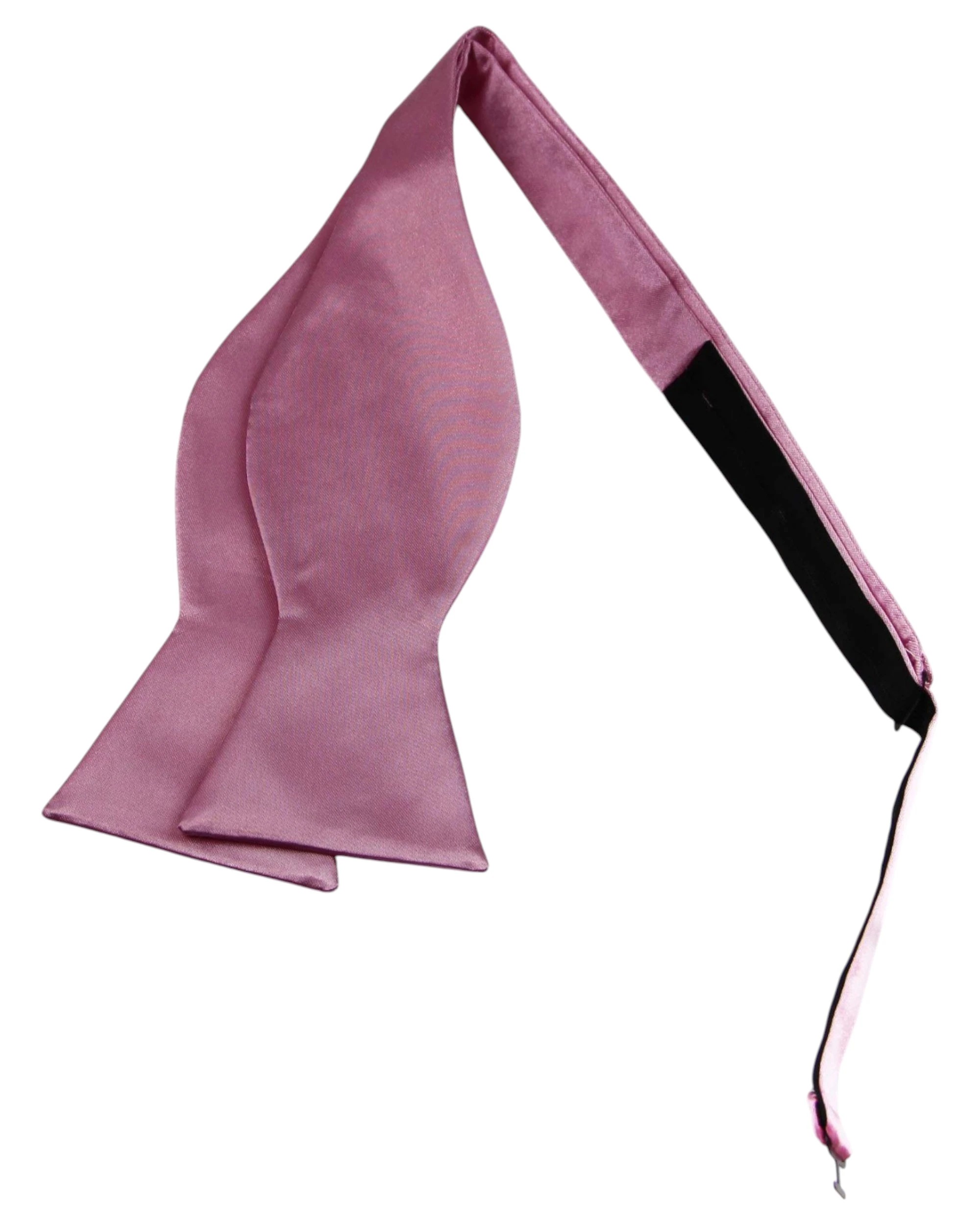 2 Zasel Mens Self Tie Bow Tie - Pink, 2 of 3