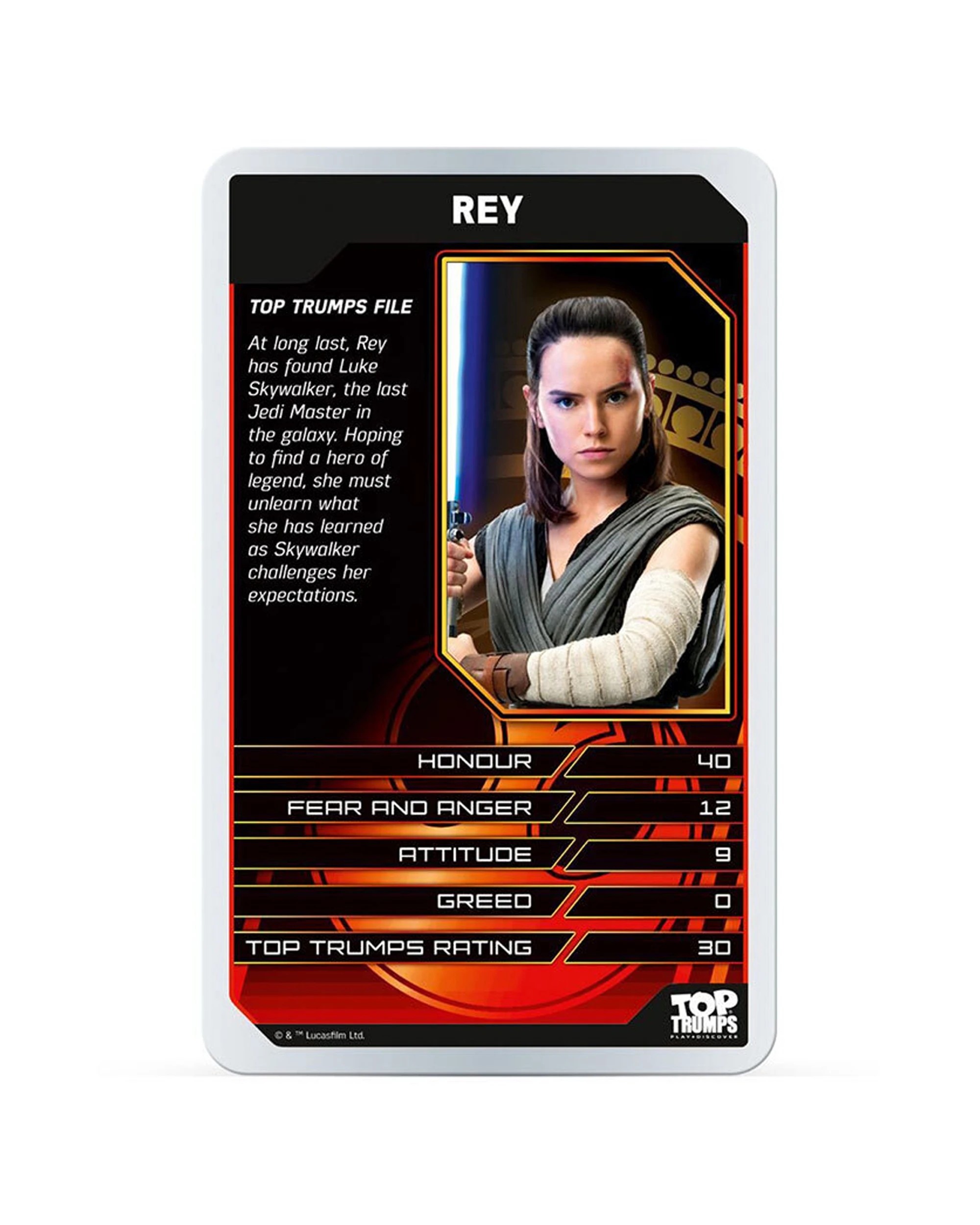 2 TOP TRUMPS Star Wars The Last Jedi Card Game - Clear, 2 of 4