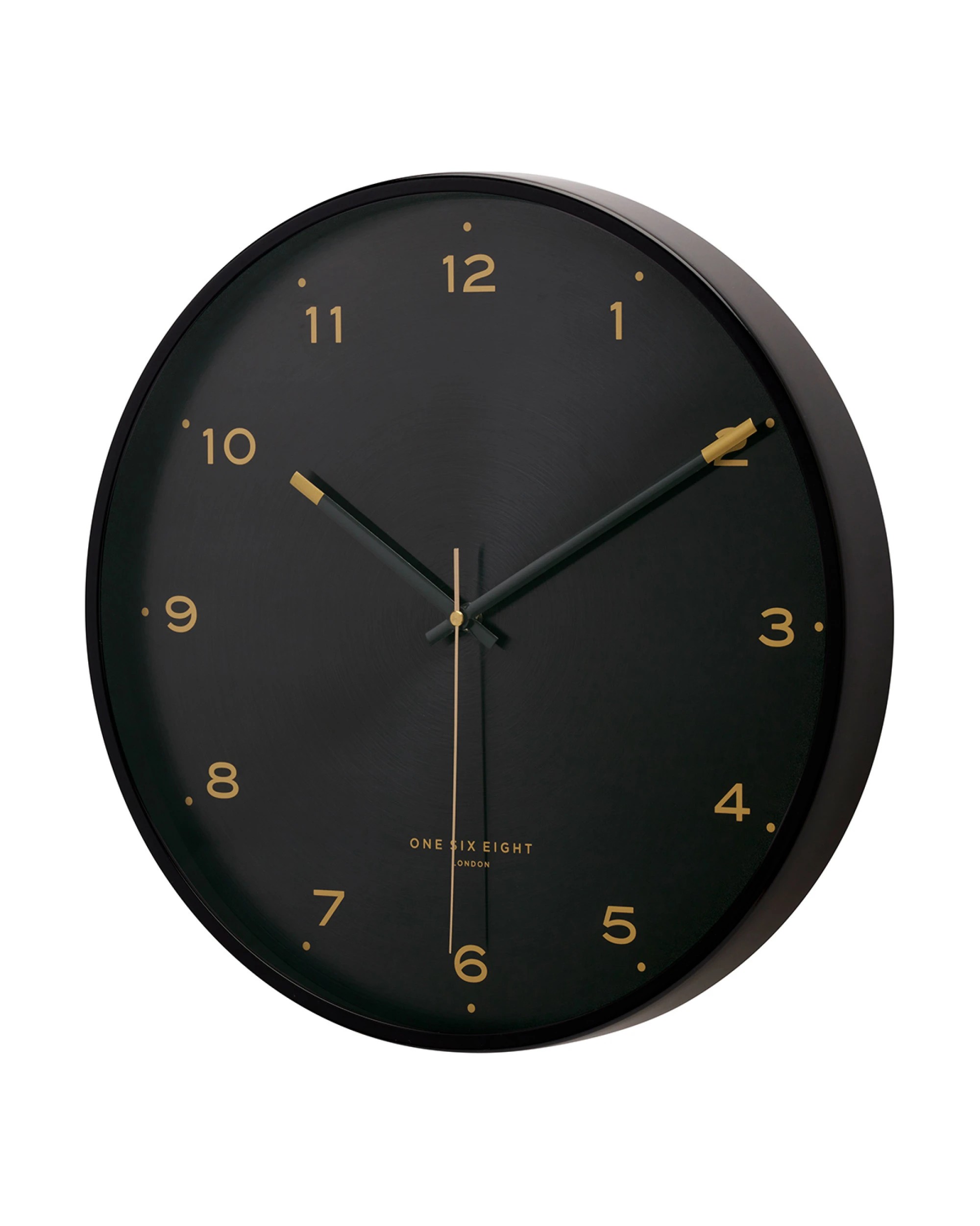 2 One Six Eight London Elsa Silent Wall Clock - 40cm - Black, 2 of 5
