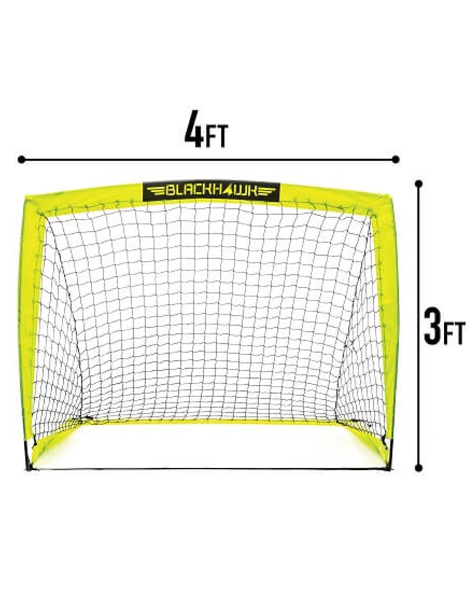 2 Franklin Sports Blackhawk Kids 4' x 3' Soccer Goal, 2 of 3