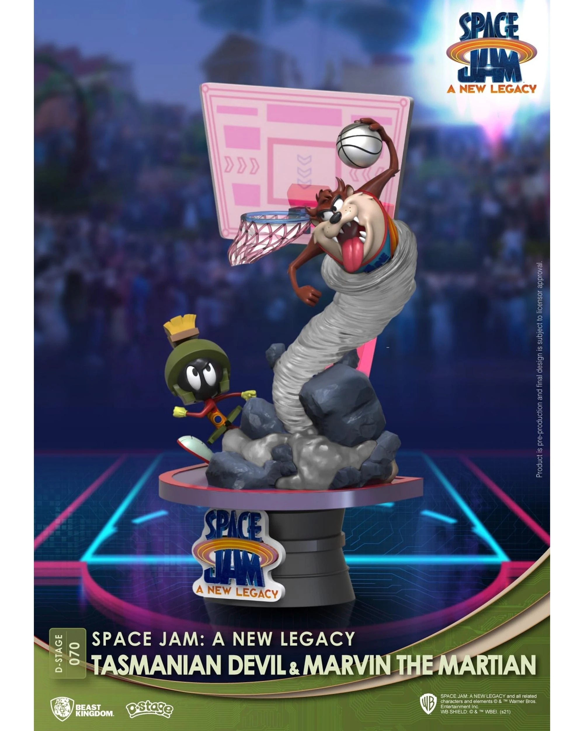2 Beast Kingdom D-Stage Space Jam: A New Legacy Tasmanian Devil and Marvin the Martian Figure, 2 of 7