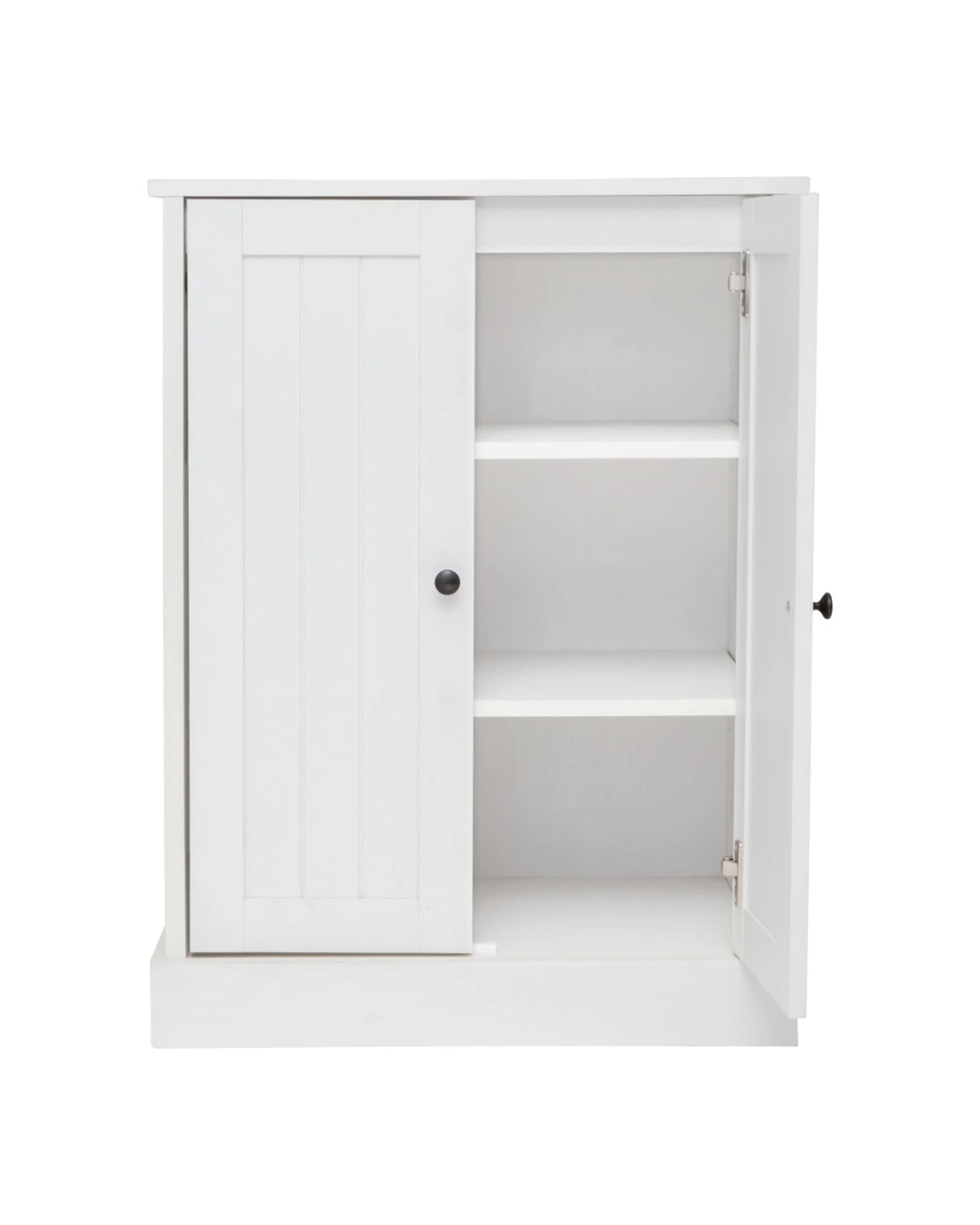 3 Alpine Bay Hamptons 2 Door Low Line Multipurpose Cupboard Storage Unit - White, 3 of 9