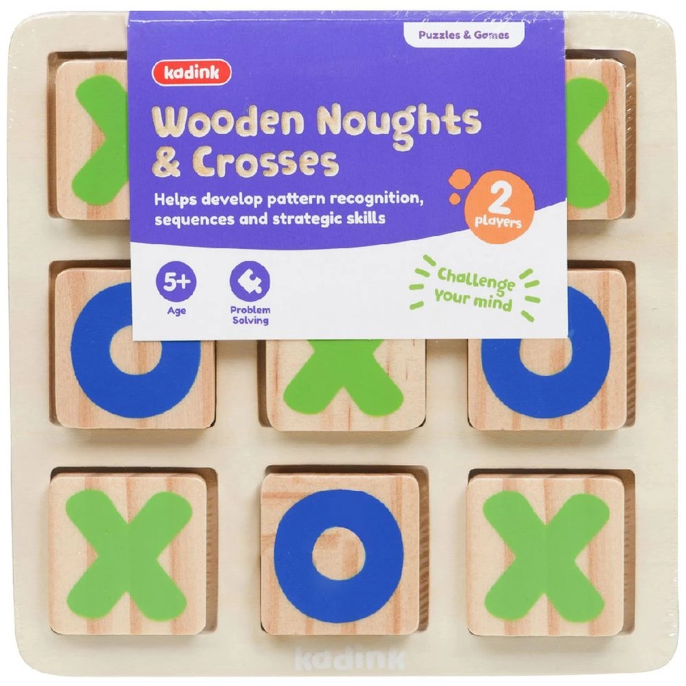1 Kadink Wooden Noughts & Crosses, 1 of 2
